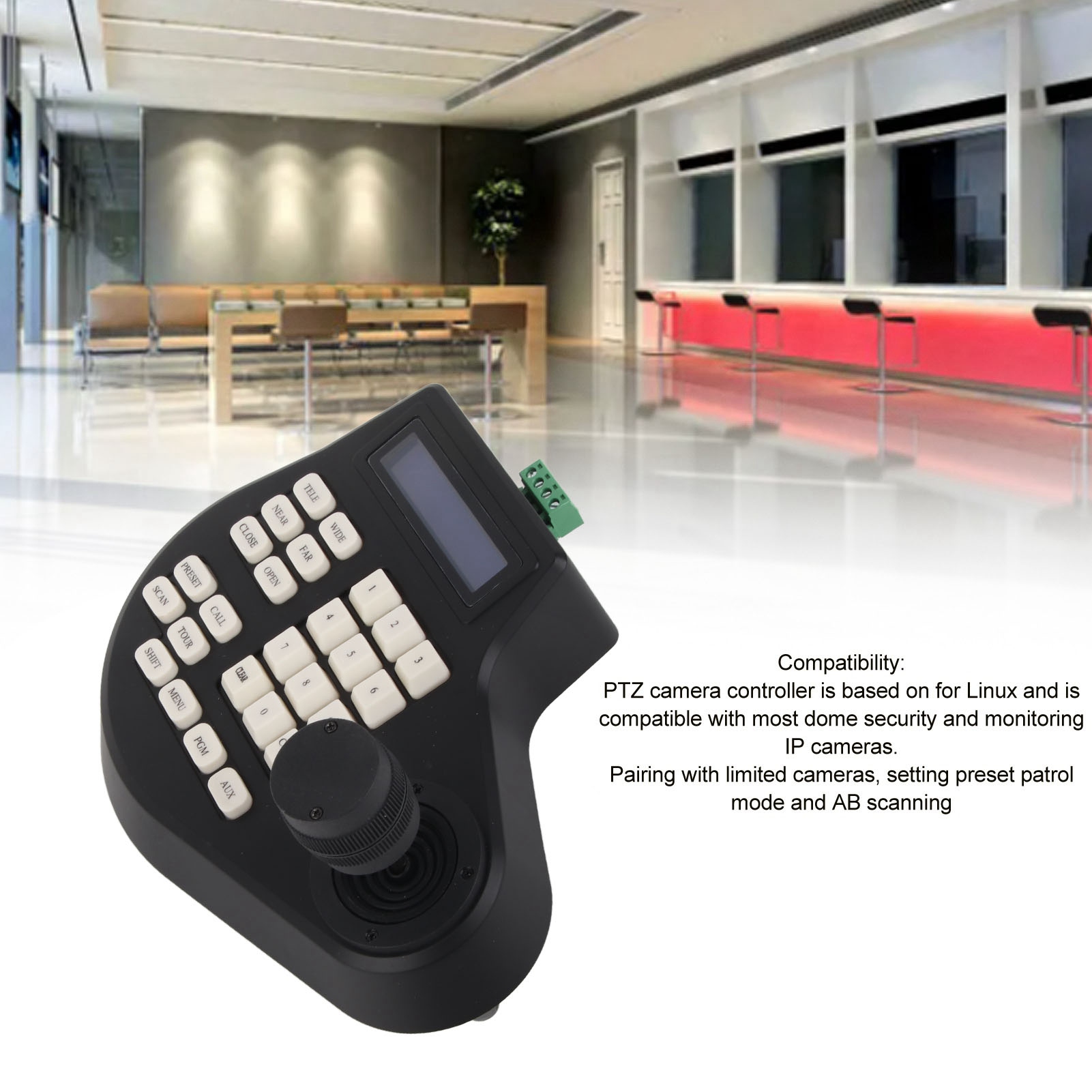 3D PTZ Camera Keyboard RS485 PTZ Joystick Controller LCD Display Control Device - Picture 26 of 32
