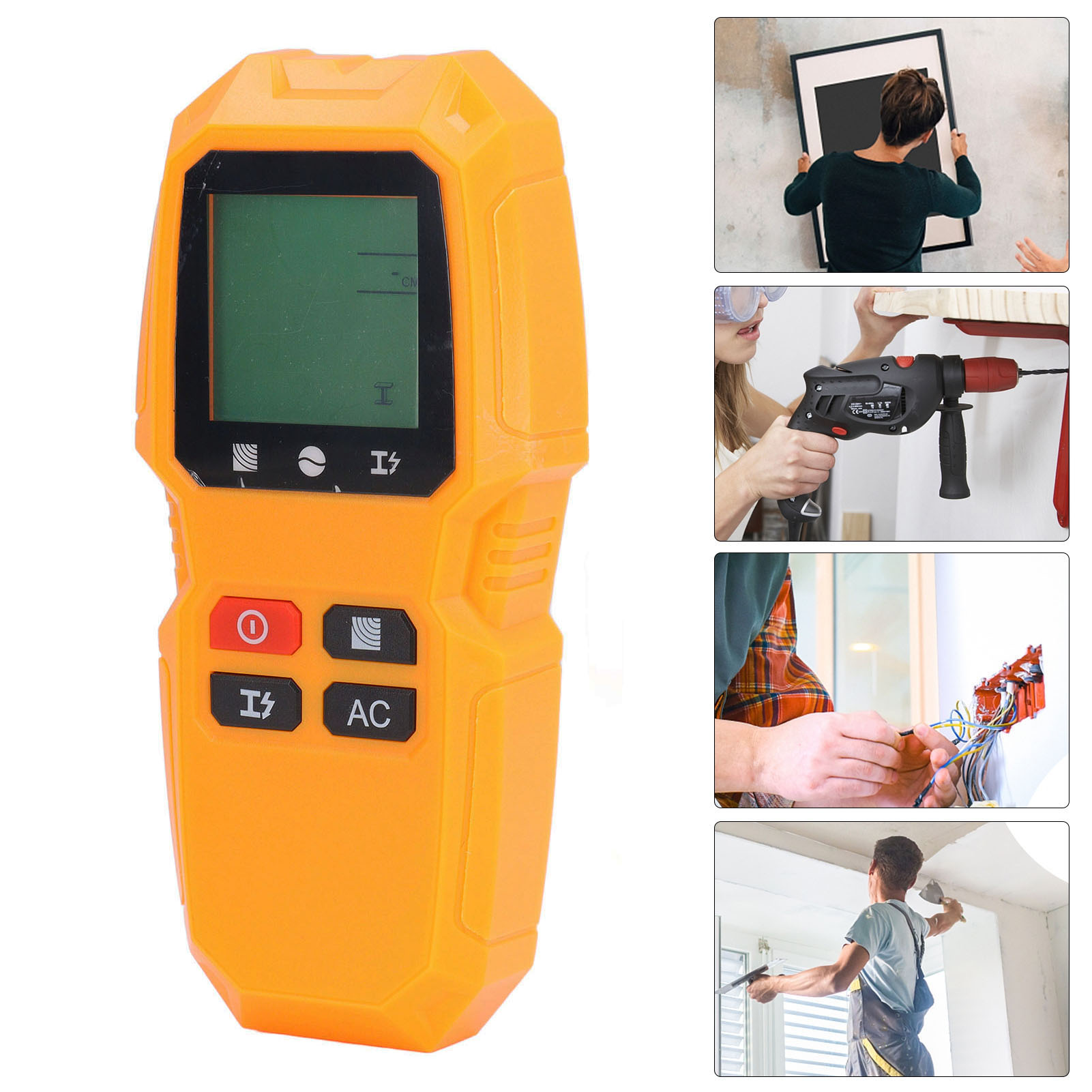 5 in 1 Handheld Wall Stud Scanner Finder for Center and Edges of Wood Beam Metal - Picture 19 of 21