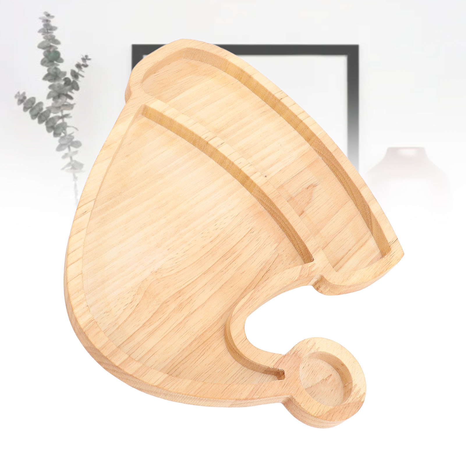 Wood Plant Pot Tray Slick Surfaces Succulent Decor Wooden Planter Tray Hot - Picture 26 of 30