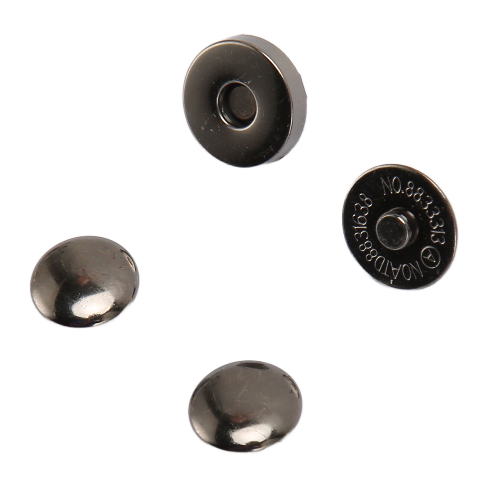 50 Sets Magnetic Snap Buttons 14x4mm Alloy Magnetic Button Clasp Snaps Kit ⊹ - Picture 30 of 30