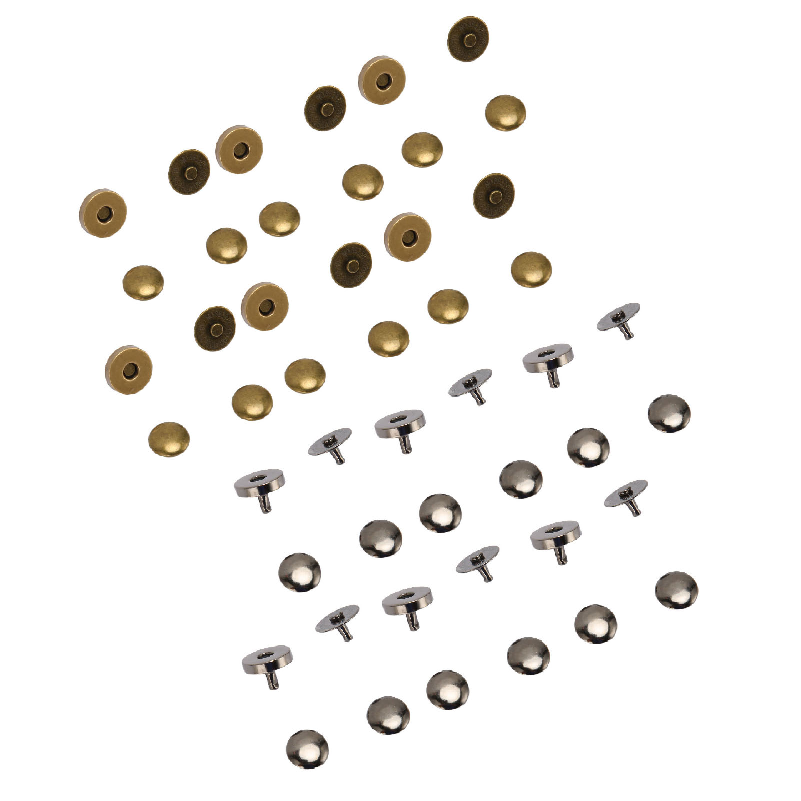 50 Sets Magnetic Snap Buttons 14x4mm Alloy Magnetic Button Clasp Snaps Kit ⊹ - Picture 27 of 30