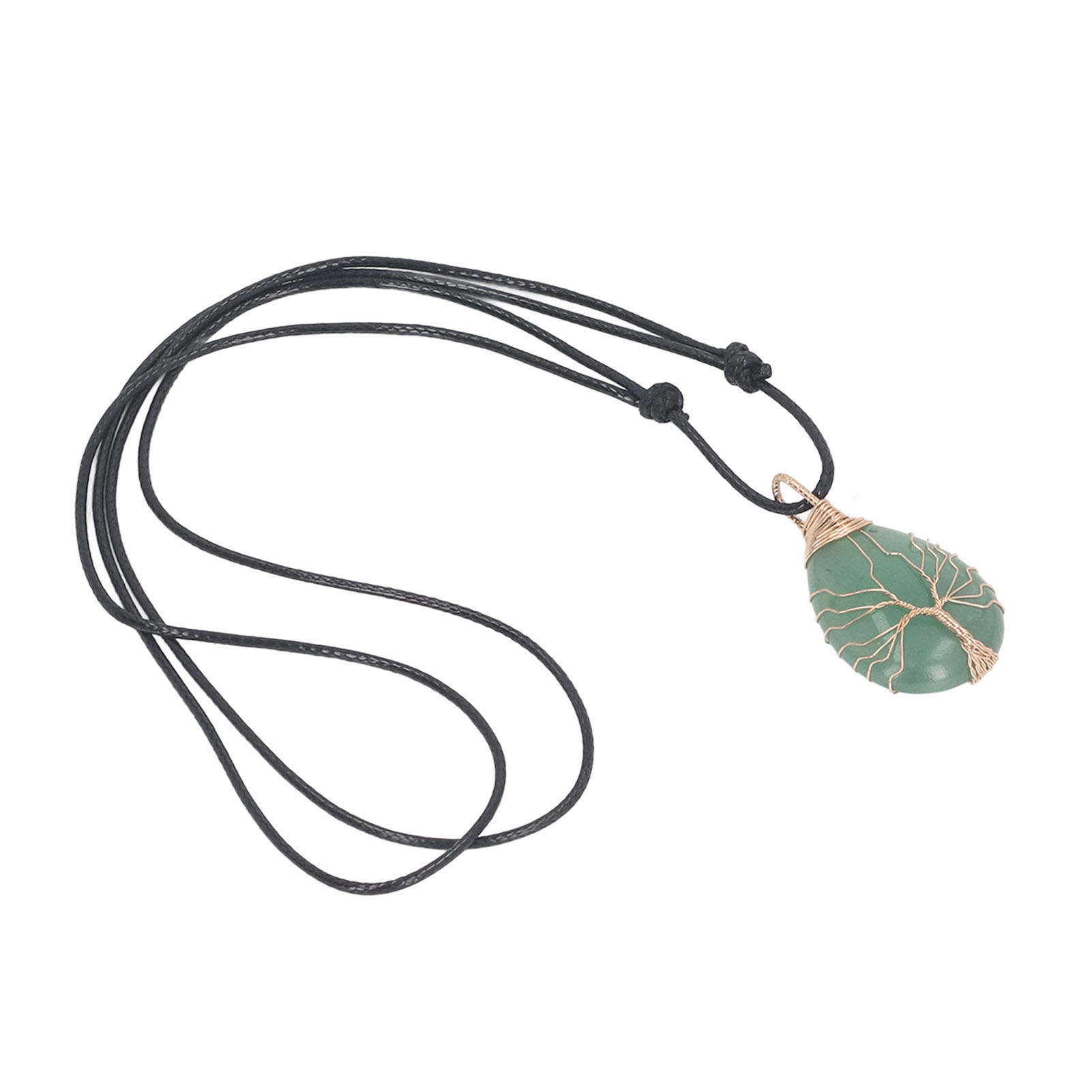 Crystal Quartz Stone Pendant Fashion Jewelry Wrapped Necklace Decor Ornament - Picture 18 of 21