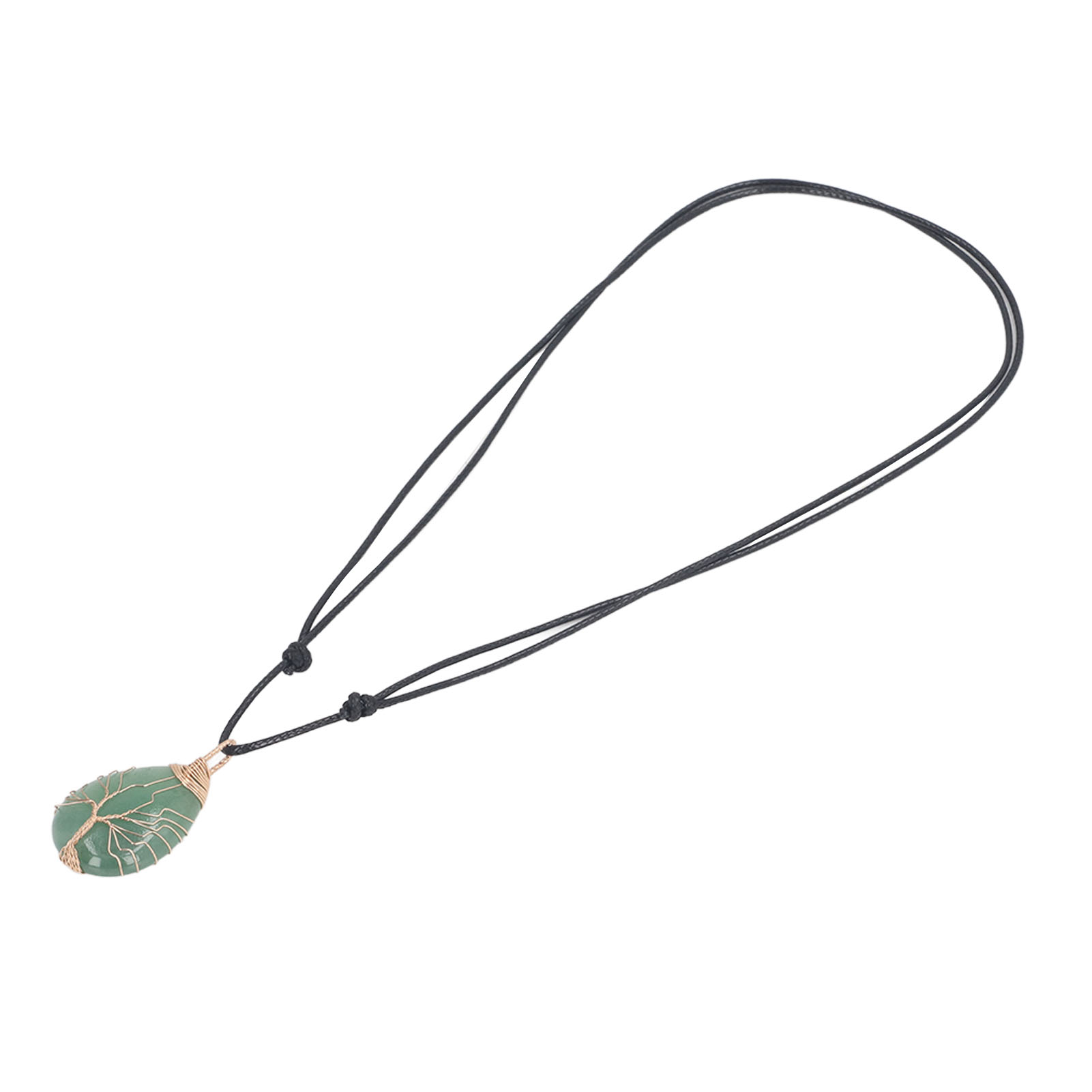 Crystal Quartz Stone Pendant Fashion Jewelry Wrapped Necklace Decor Ornament - Picture 16 of 21