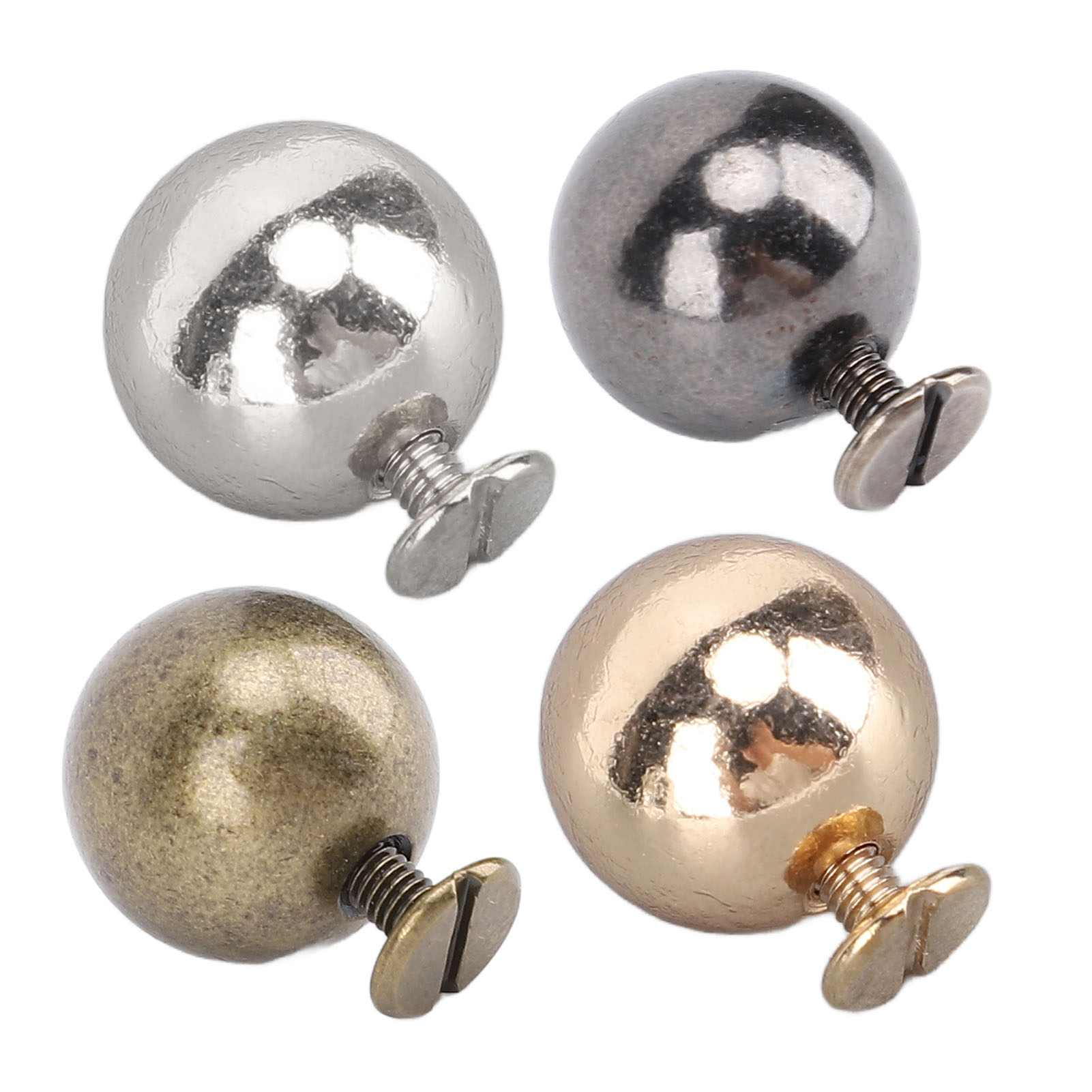 50 Set Sphere Rivet Kit Iron Soild 10mm Diameter Sphere Stud Kit With 6mm Screws - Picture 35 of 35
