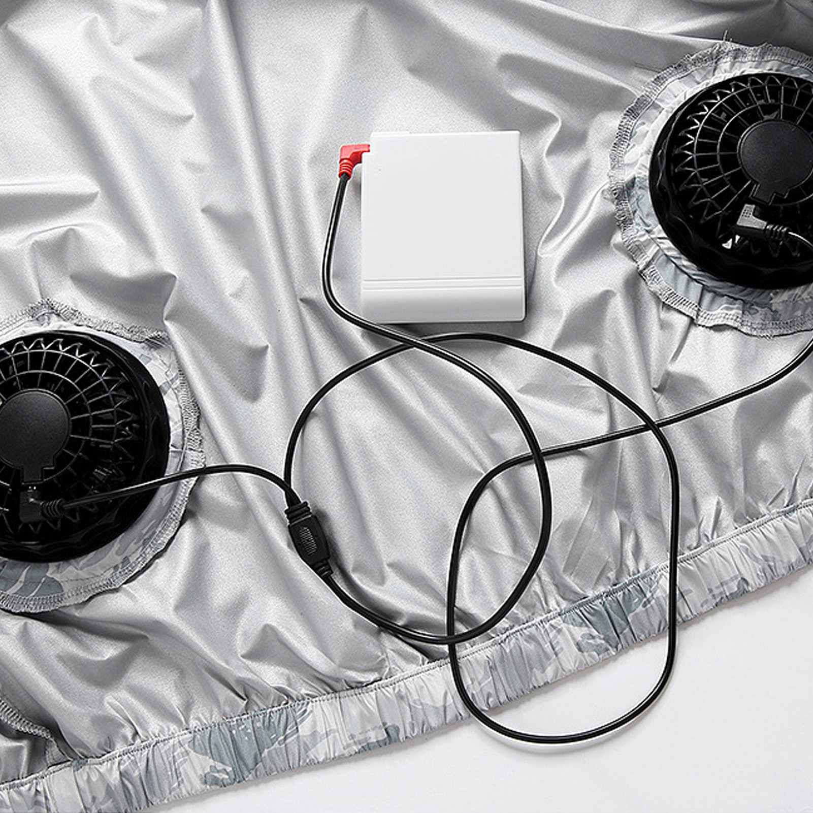 AIR CONDITIONED CLOTHES With 2 Fan Microporous Breathable 3 Levels ...