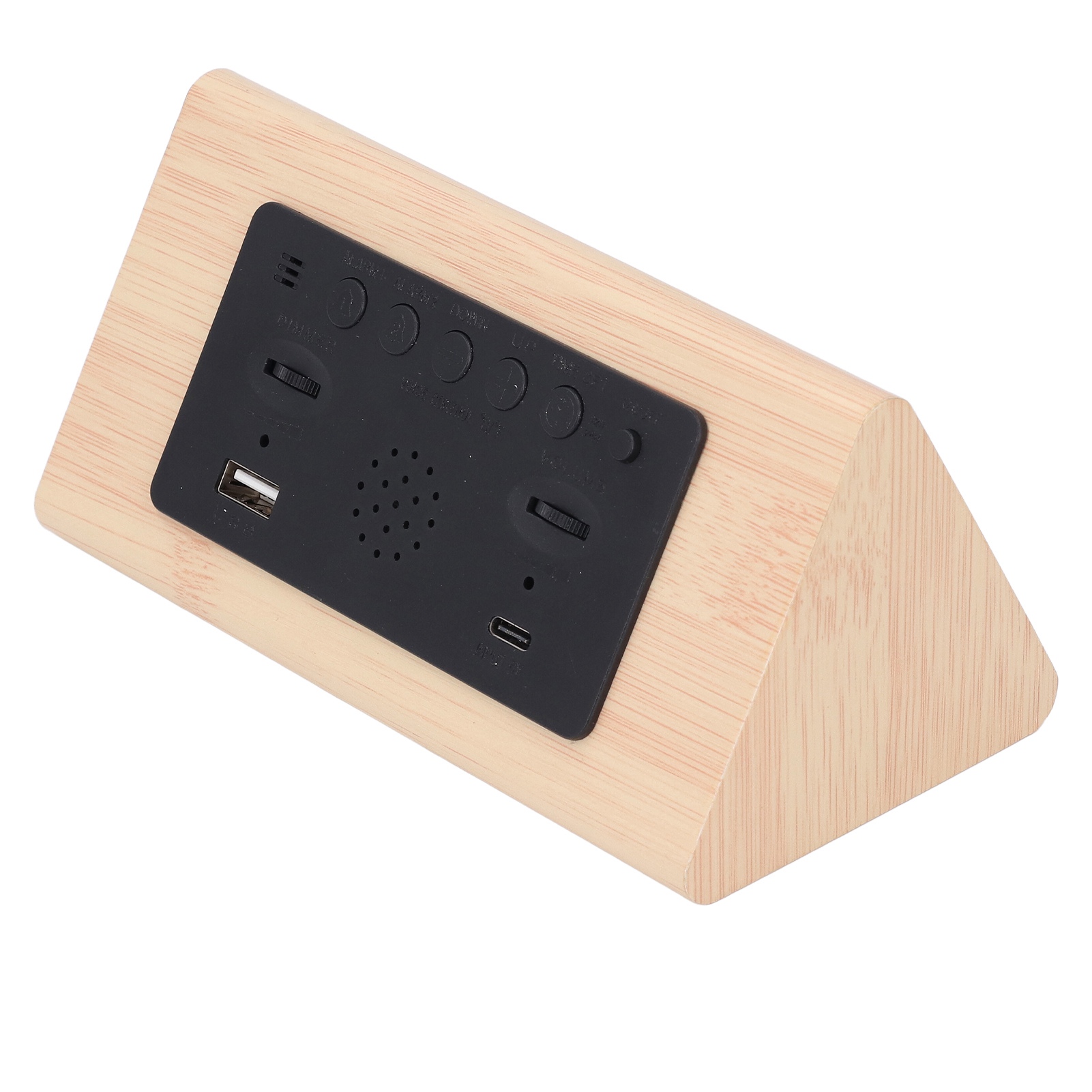Digital Alarm Clock Wooden With Voice Control Humidity Temperature Display ZZ1 - Picture 13 of 21