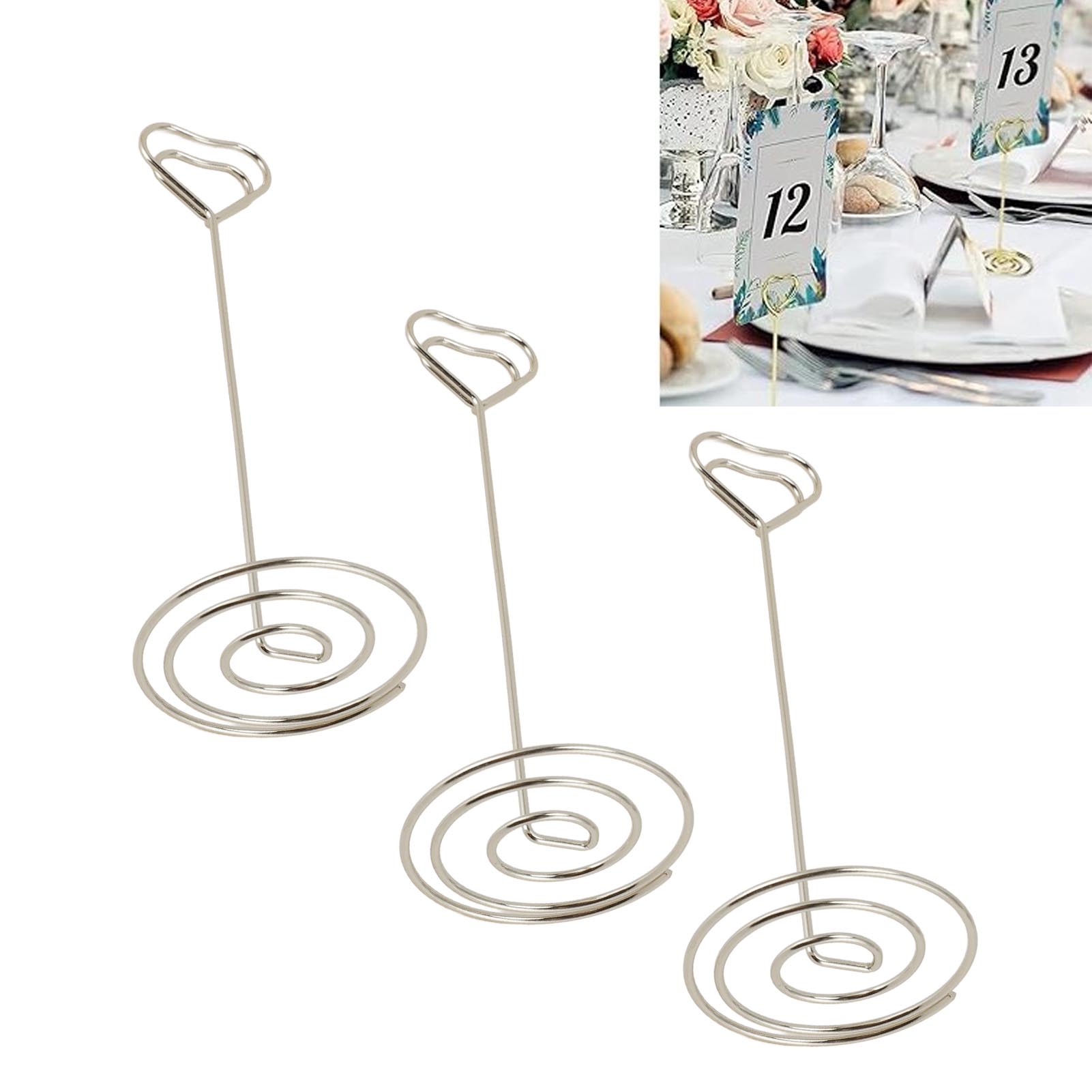 Table Number Stands 12cm Table Number Holders 20Pcs For Photo Menu Memo For - Picture 29 of 30
