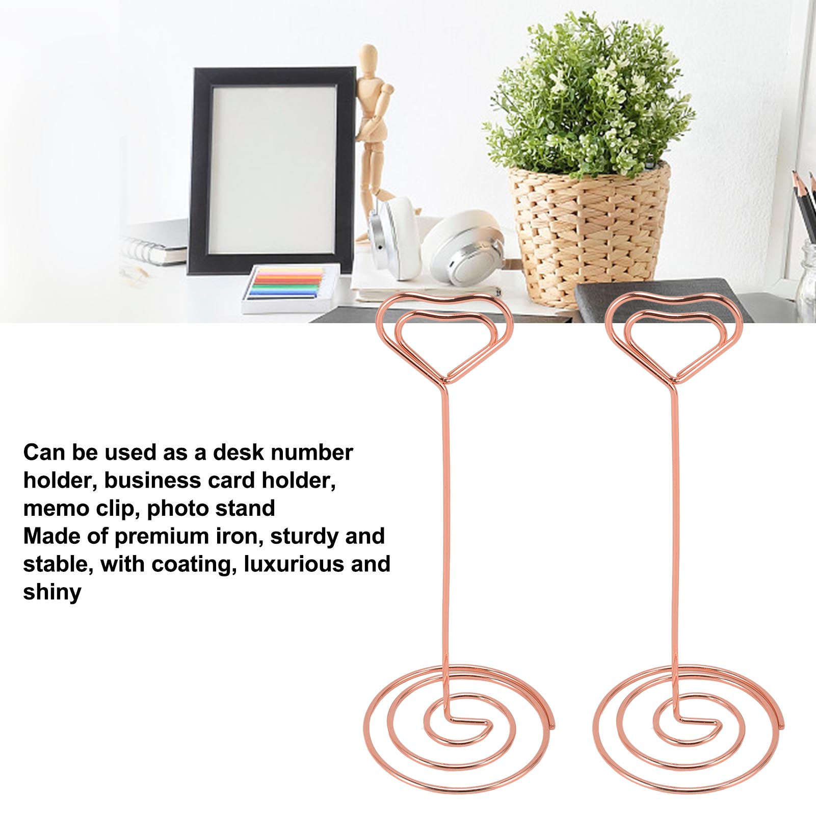 Table Number Stands 12cm Table Number Holders 20Pcs For Photo Menu Memo For - Picture 26 of 30