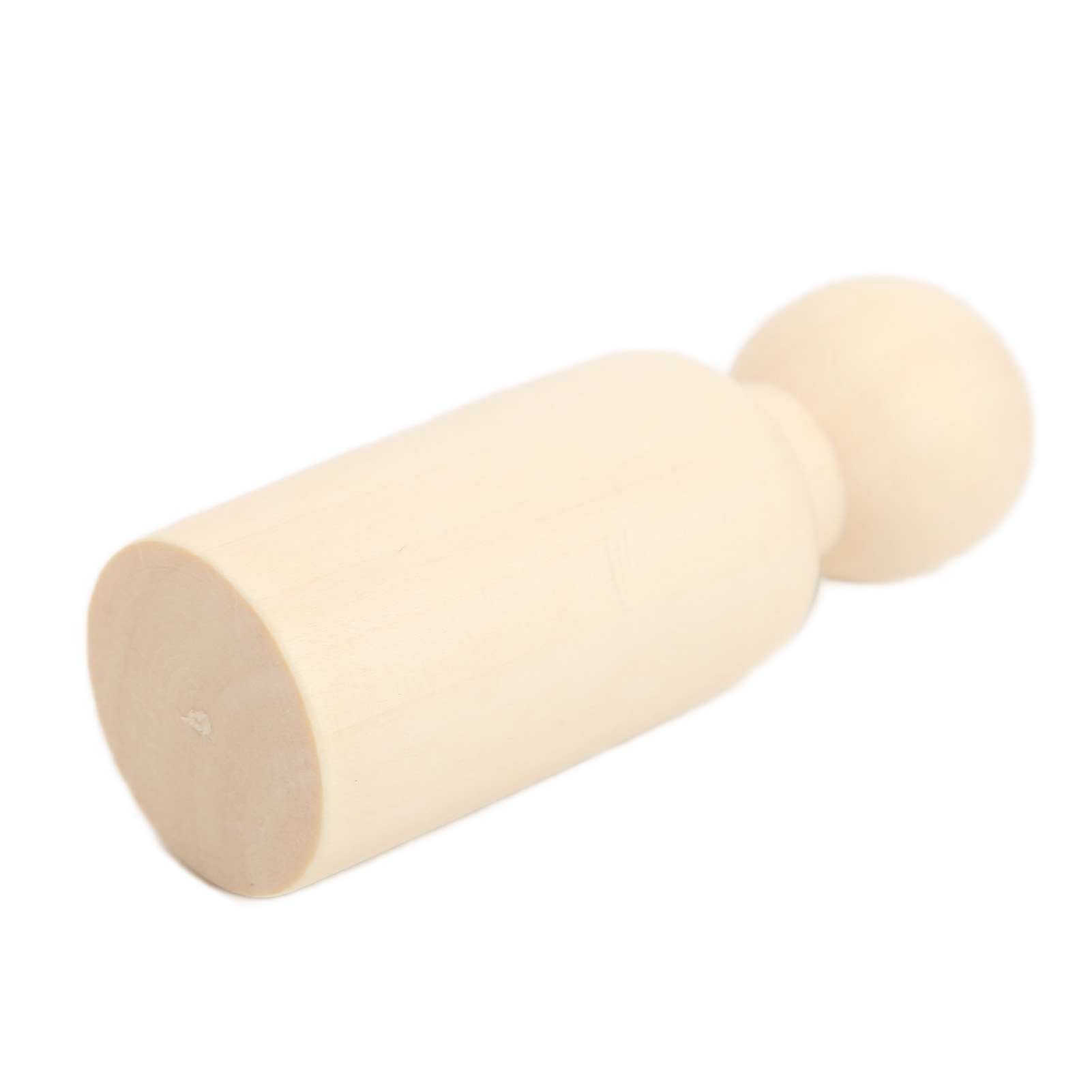 10x Wooden Peg Doll 75mm 3.0in Safe BurrFree Develop HandsOn Skills DIY Acce NEW