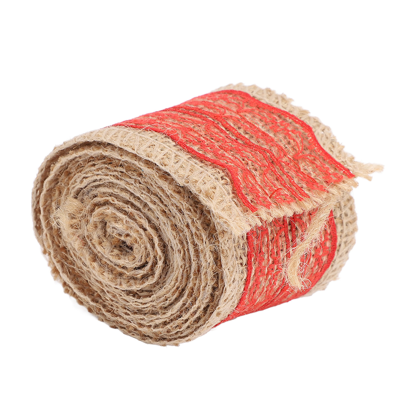 5 Rollen Sackleinen Spitzenband Deko Jute Sackleinen Band Rolle zum Basteln - Bild 27 von 30
