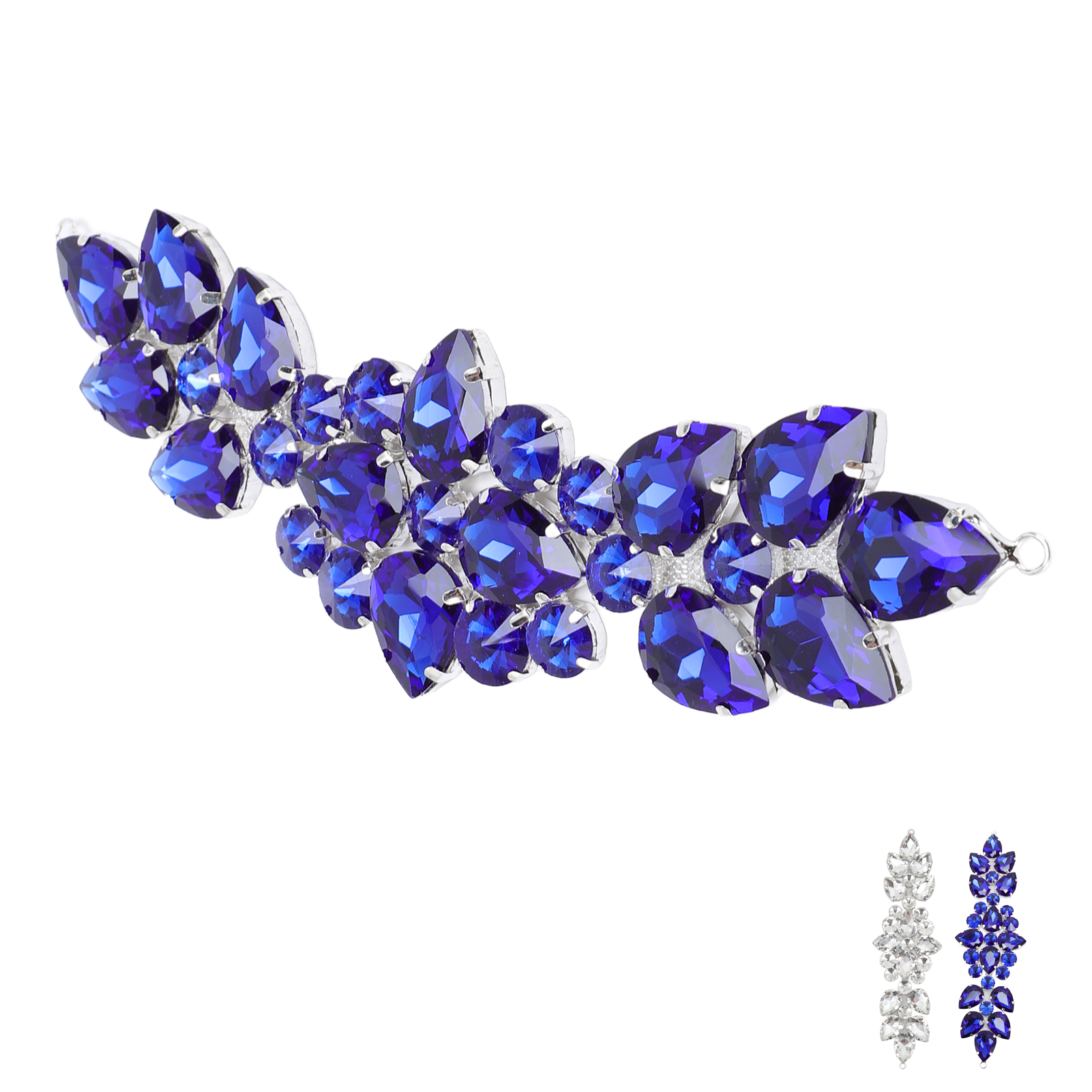 Crystal Glass Rhinestone Applique Exquisite Dazzling Flower Glass Rhinestone - Picture 13 of 18