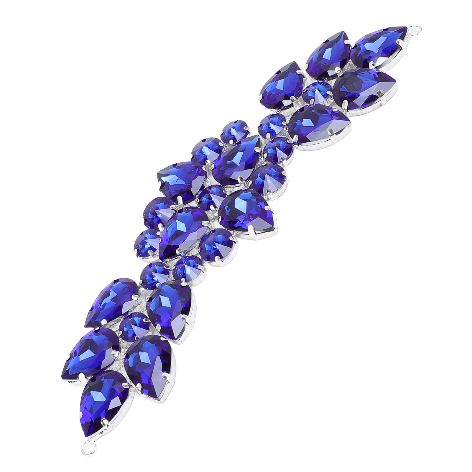 Crystal Glass Rhinestone Applique Exquisite Dazzling Flower Glass Rhinestone - Picture 15 of 18