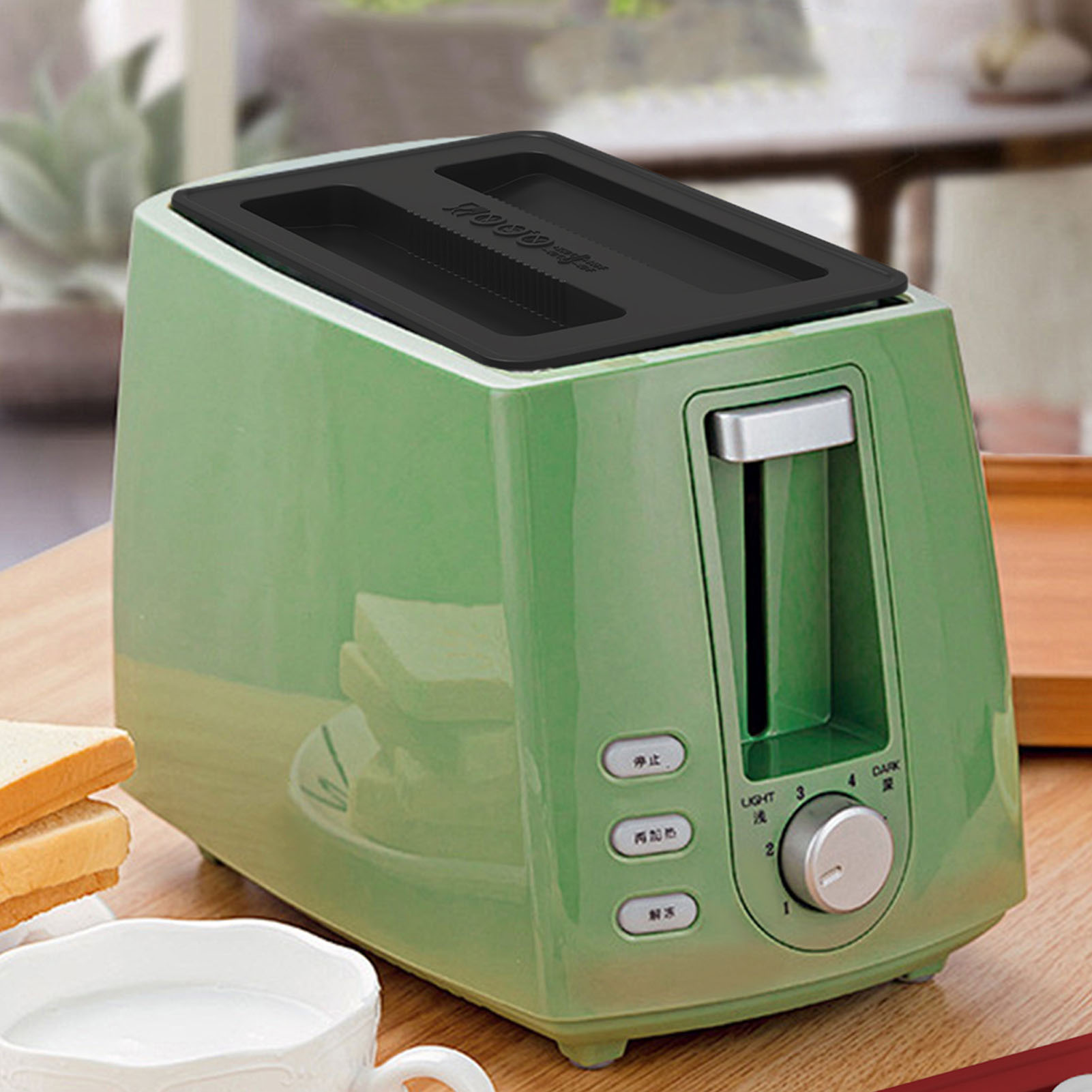 Silicone Toaster Cover 15.8x10.4x1.2cm Soft Flexible Reusable Bread Maker Lid - Picture 25 of 38