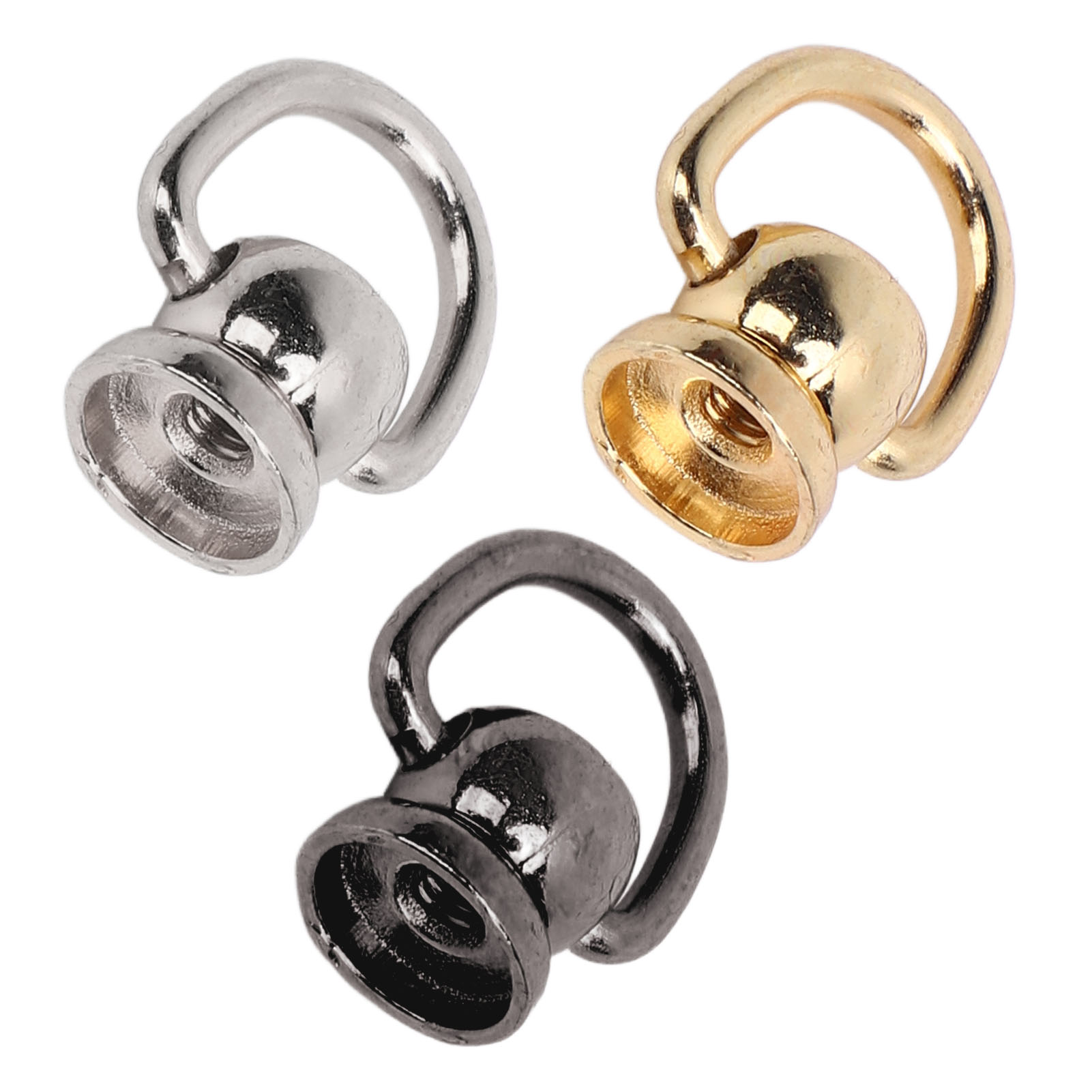 50 Sets Pull Ring Rivets Zinc Alloy Electroplating Multifunctional Screwback - Picture 29 of 32