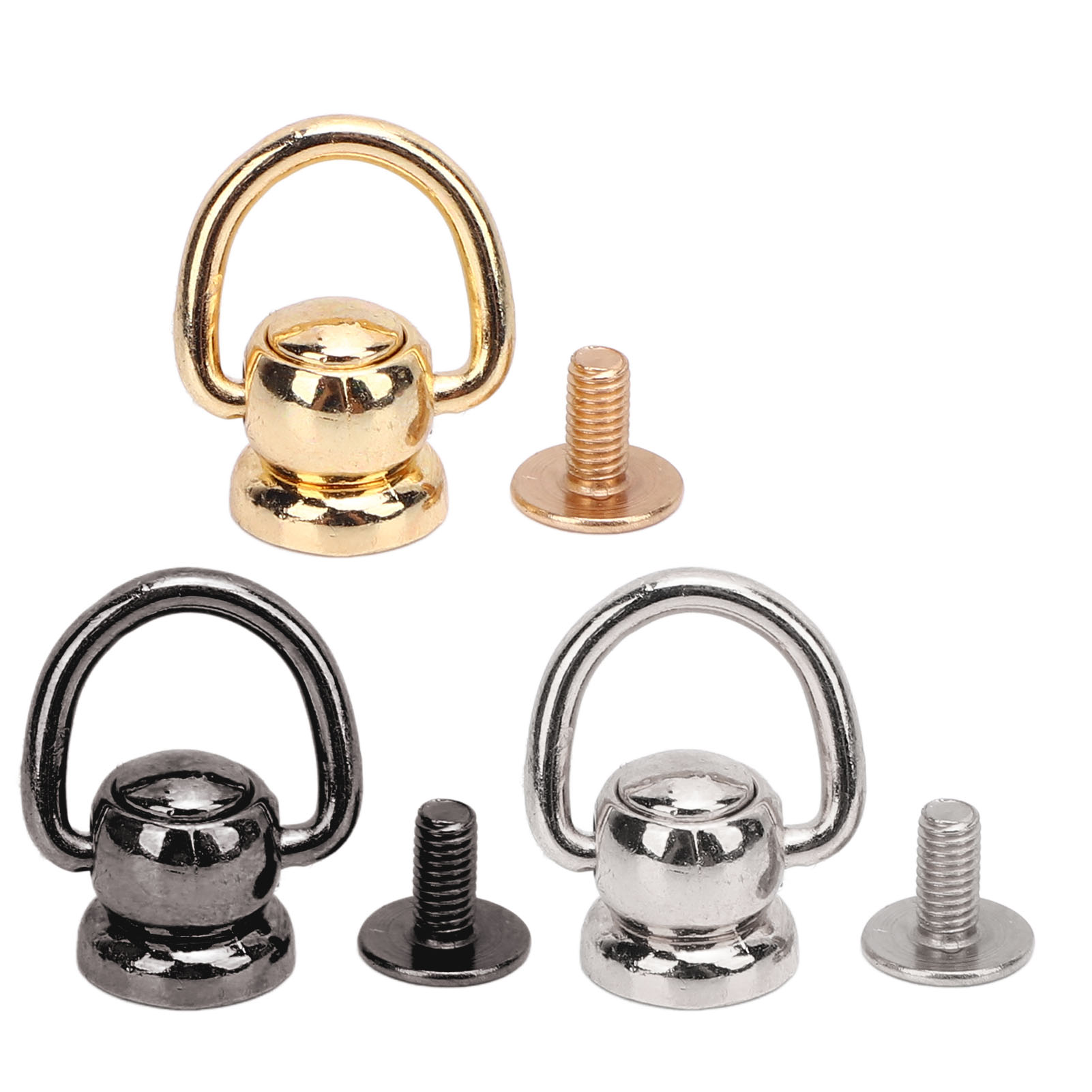 50 Sets Pull Ring Rivets Zinc Alloy Electroplating Multifunctional Screwback - Picture 31 of 32