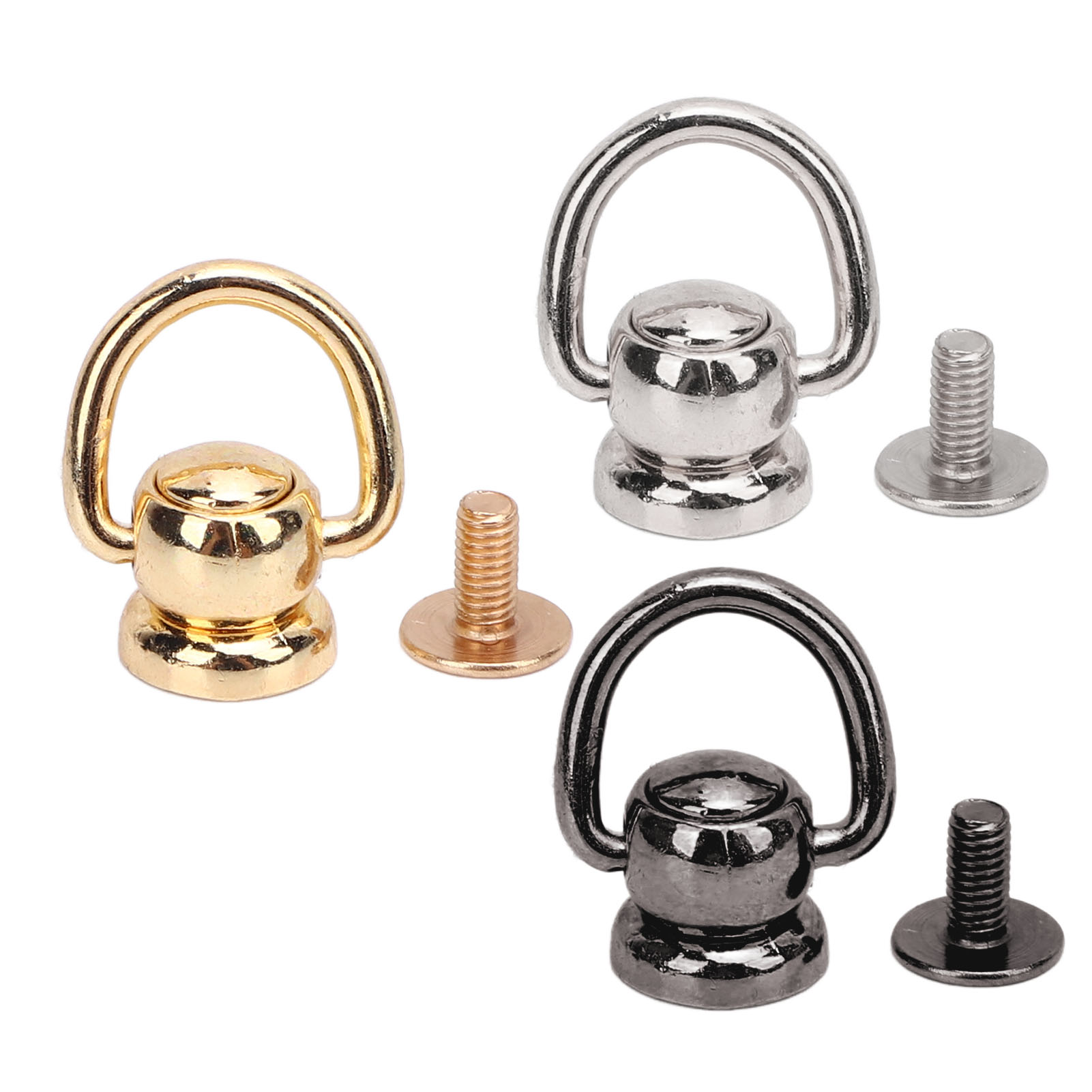 50 Sets Pull Ring Rivets Zinc Alloy Electroplating Multifunctional Screwback - Picture 28 of 32