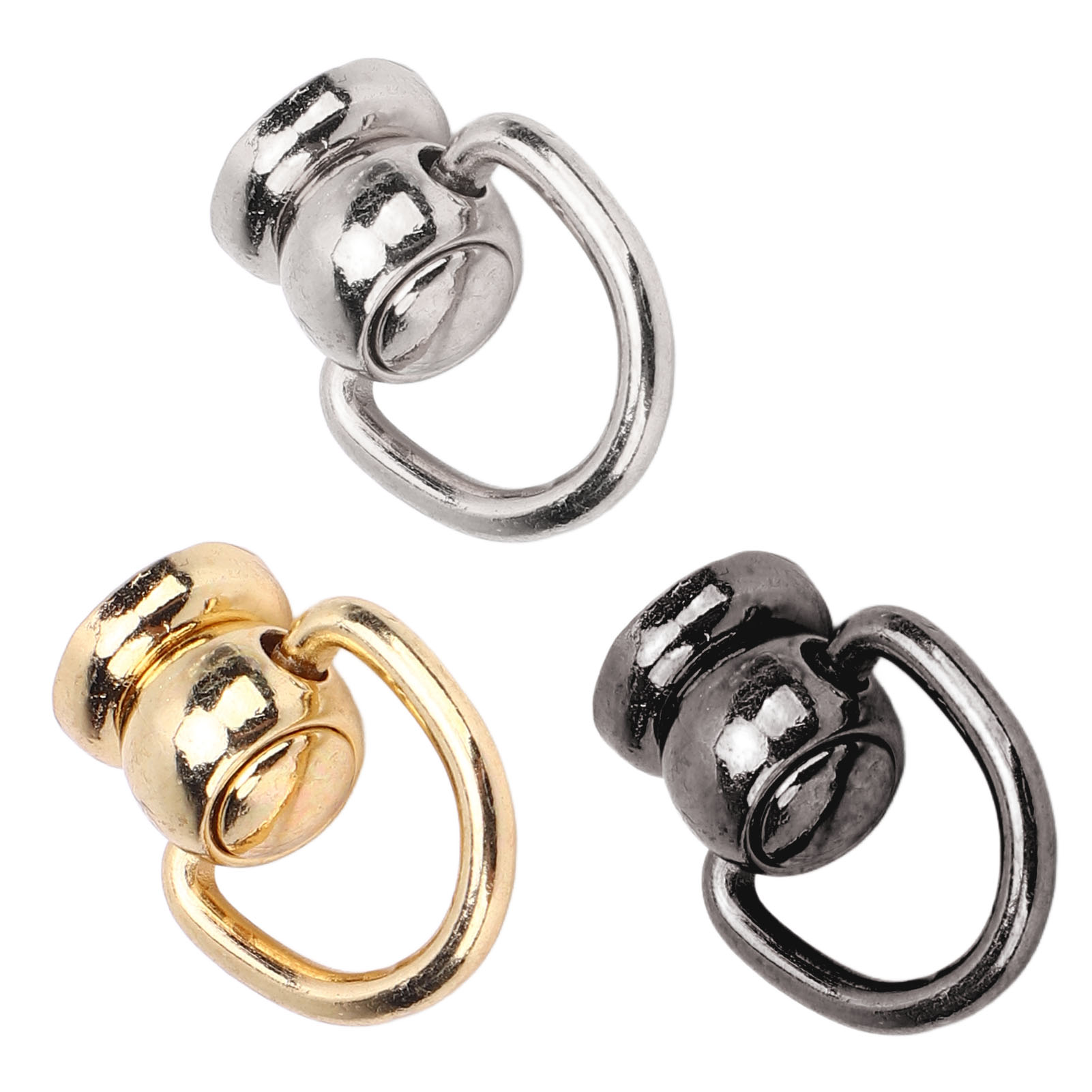 50 Sets Pull Ring Rivets Zinc Alloy Electroplating Multifunctional Screwback - Picture 26 of 32