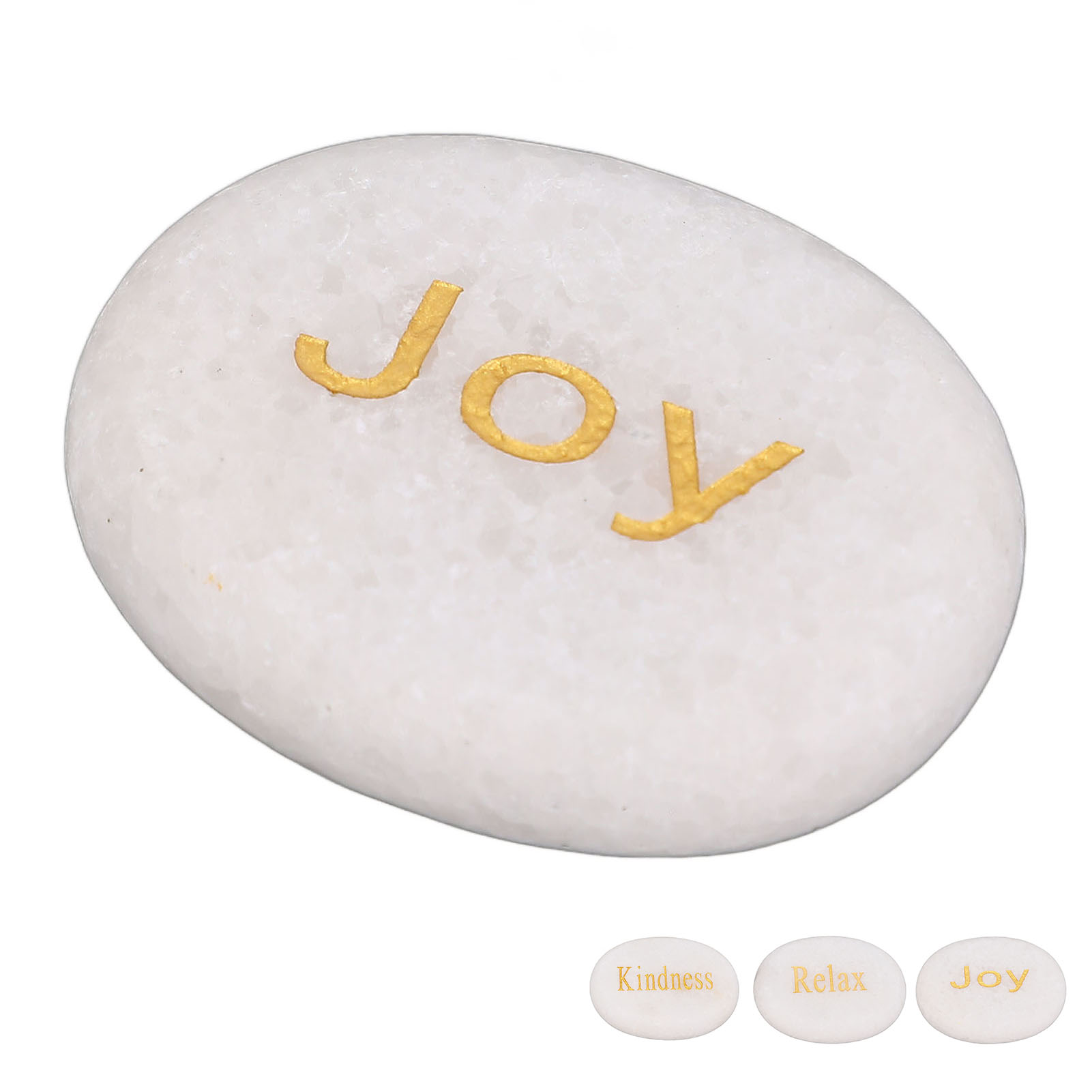 Inspirational Stone Engraved Letters Marble Stone Encouragement Decor Gift - Picture 24 of 32
