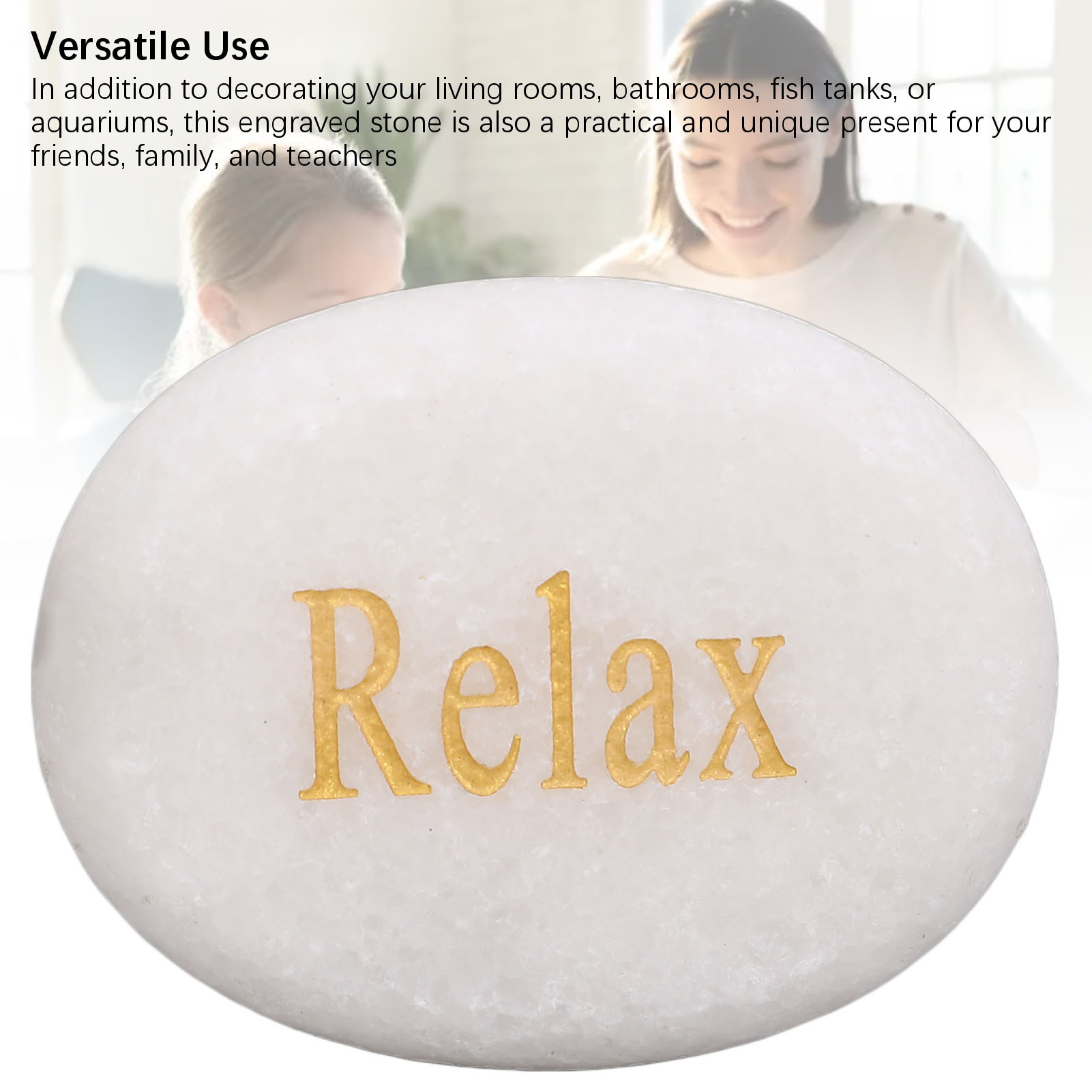 Inspirational Stone Engraved Letters Marble Stone Encouragement Decor Gift - Picture 28 of 32