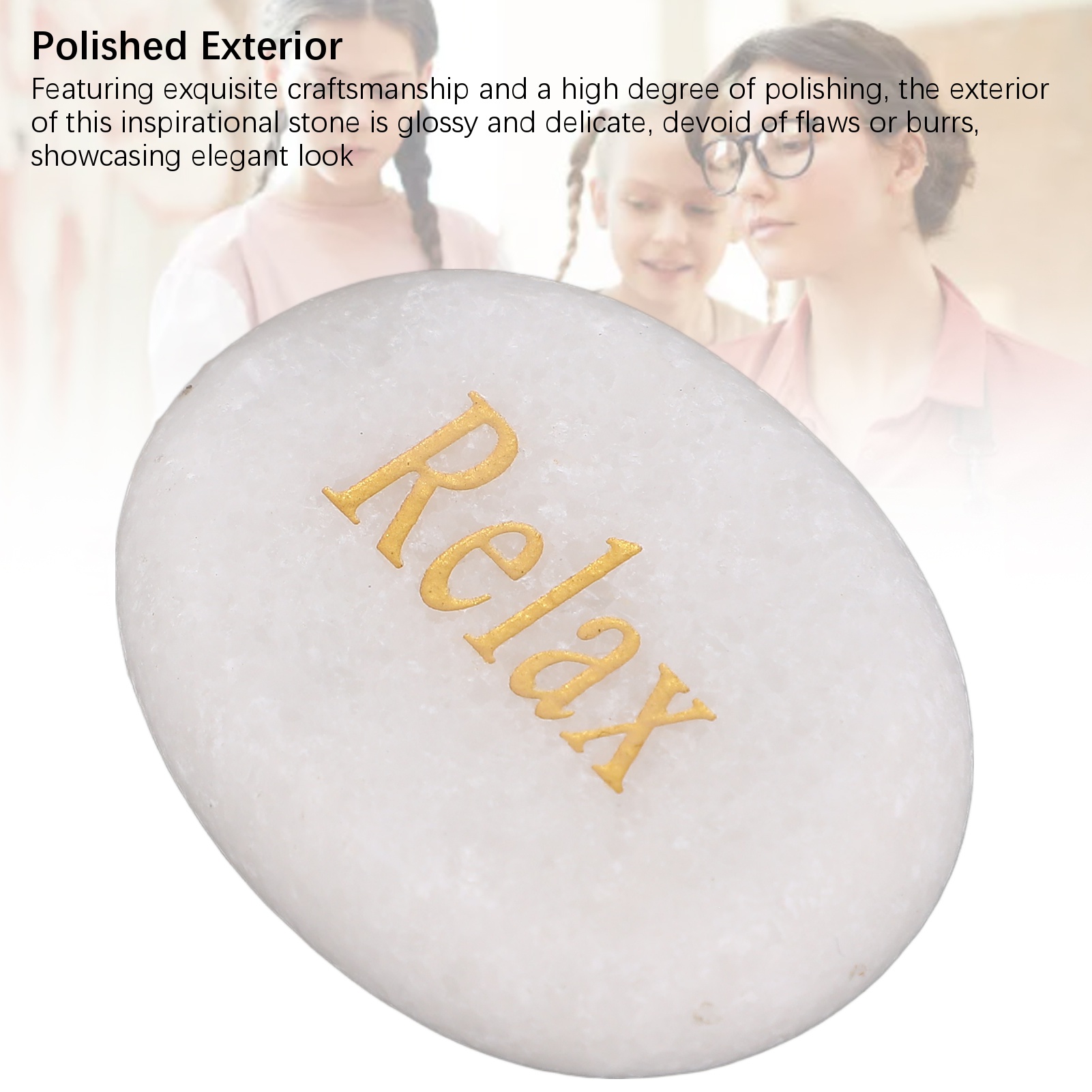 Inspirational Stone Engraved Letters Marble Stone Encouragement Decor Gift - Picture 29 of 32