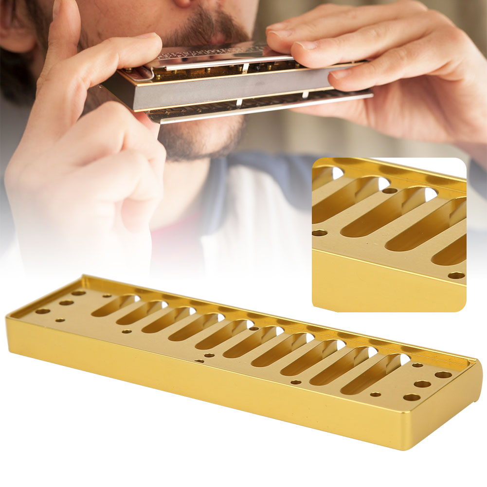 Harmonica Comb 10‑Hole Blues Harp Comb Part For SP20 Aluminum Alloy H HR6 - Picture 9 of 13