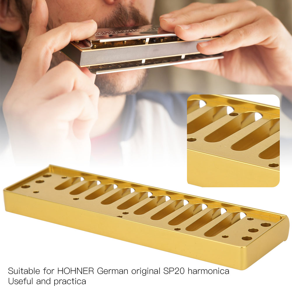 Harmonica Comb 10‑Hole Blues Harp Comb Part For SP20 Aluminum Alloy H HR6 - Picture 12 of 13