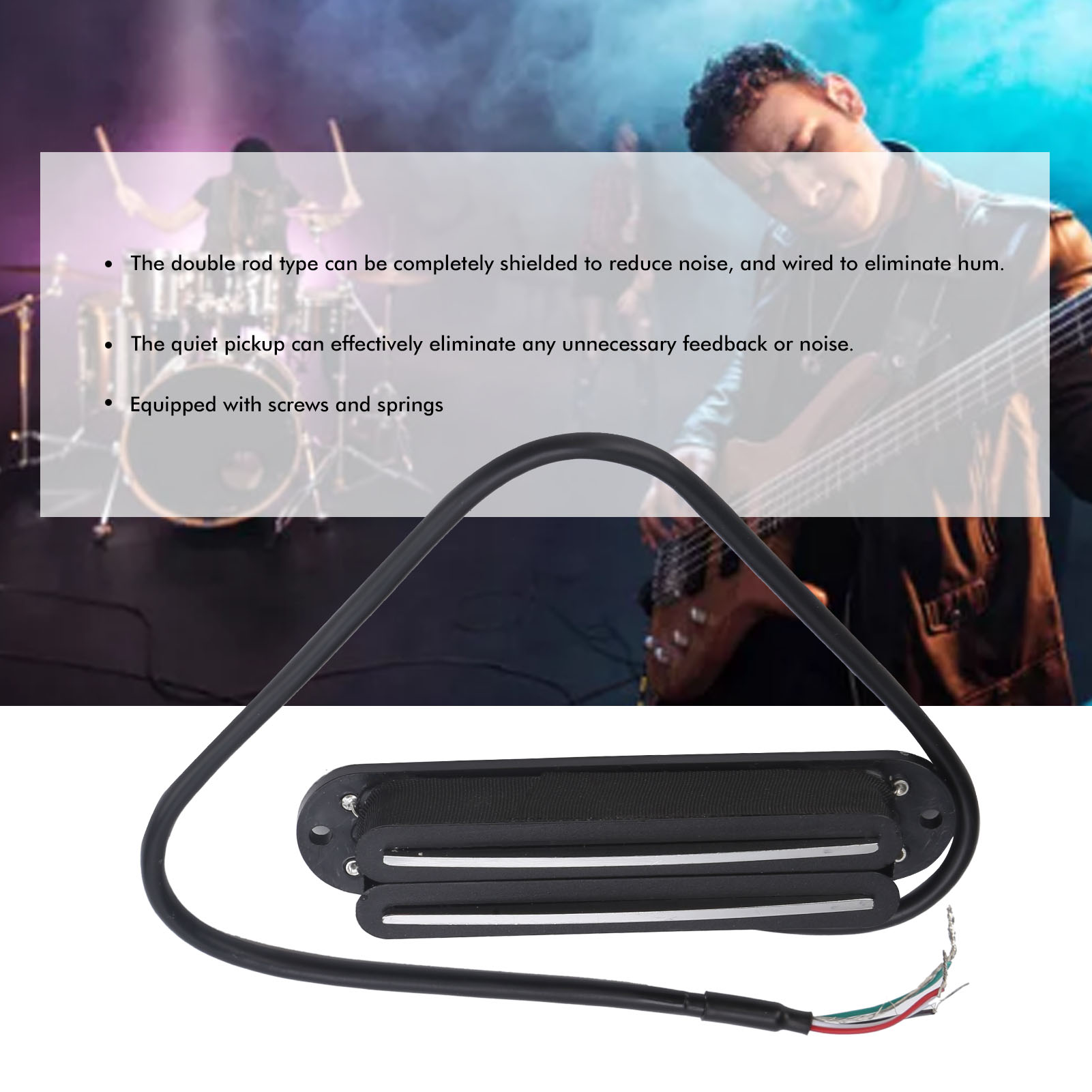 11K Dual Hot Rail Humbucker Pickup Ceramic Magnet ABS Electric Guitar Access WYD - Picture 33 of 34