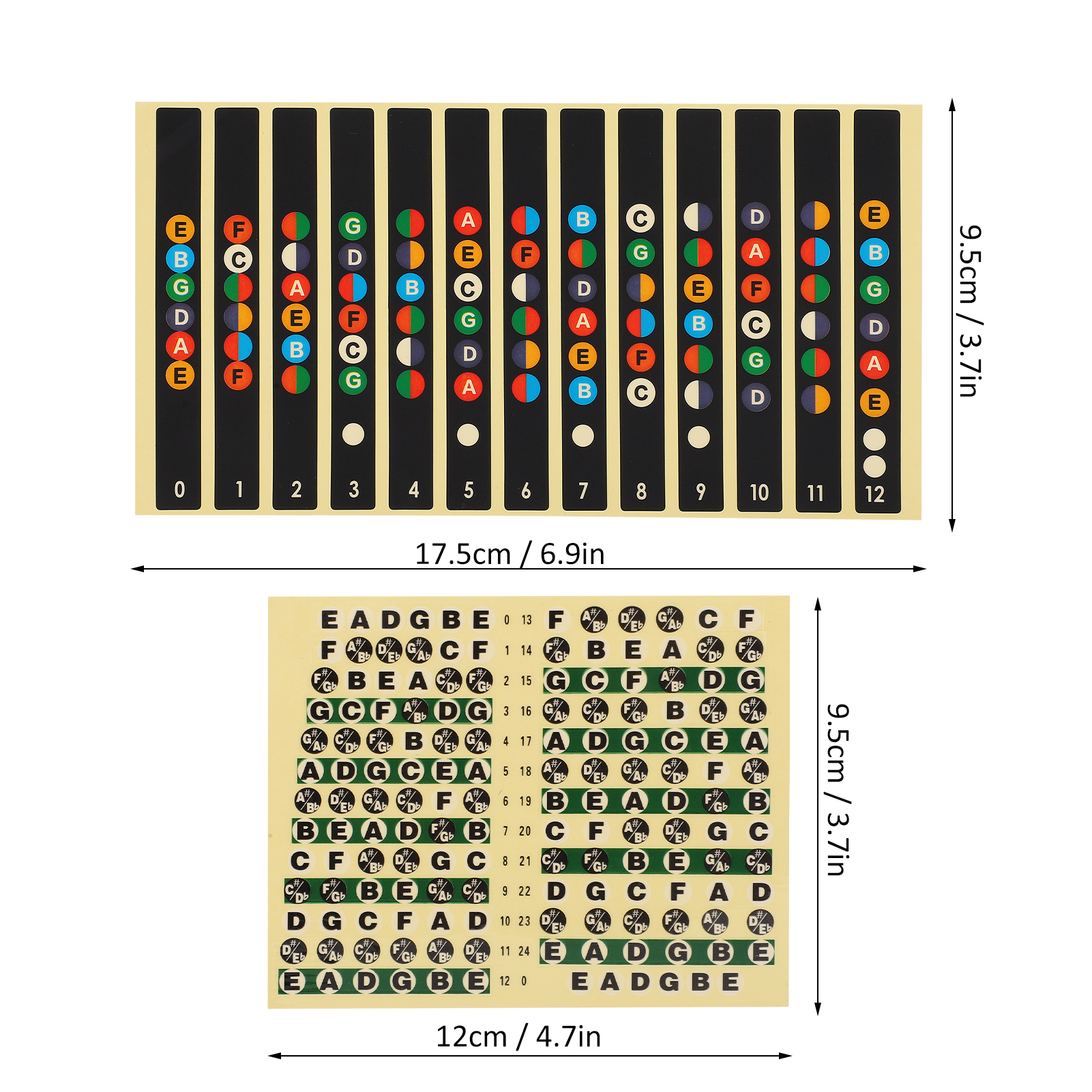Guitar Fretboard Stickers SelfAdhesive Music Accessories 7Color Tone For - Picture 23 of 28