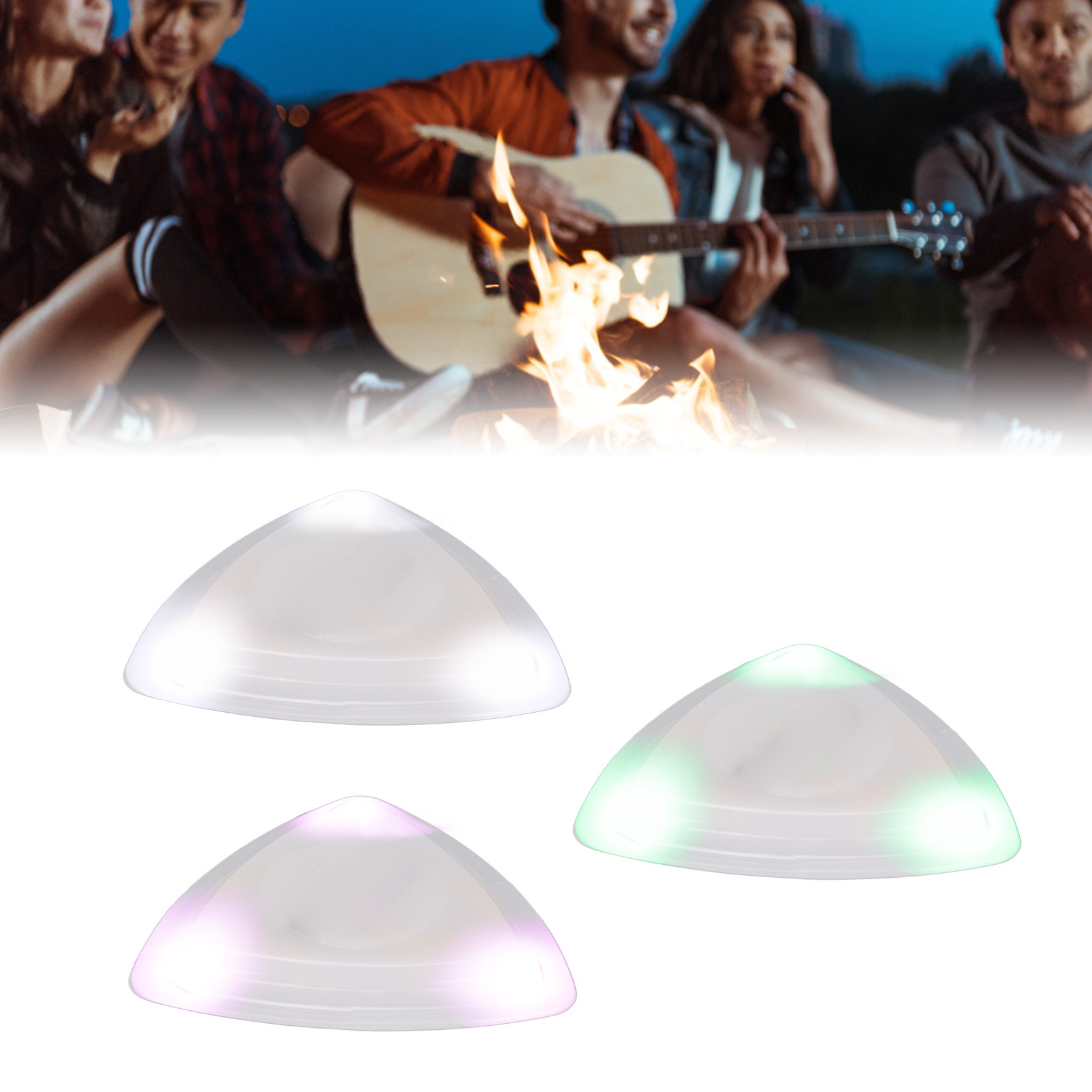 Pick de Guitarra Brillante con Luz LED de Alta Sensibilidad Repuesto de Pick de Guitarra - Imagen 28 de 31