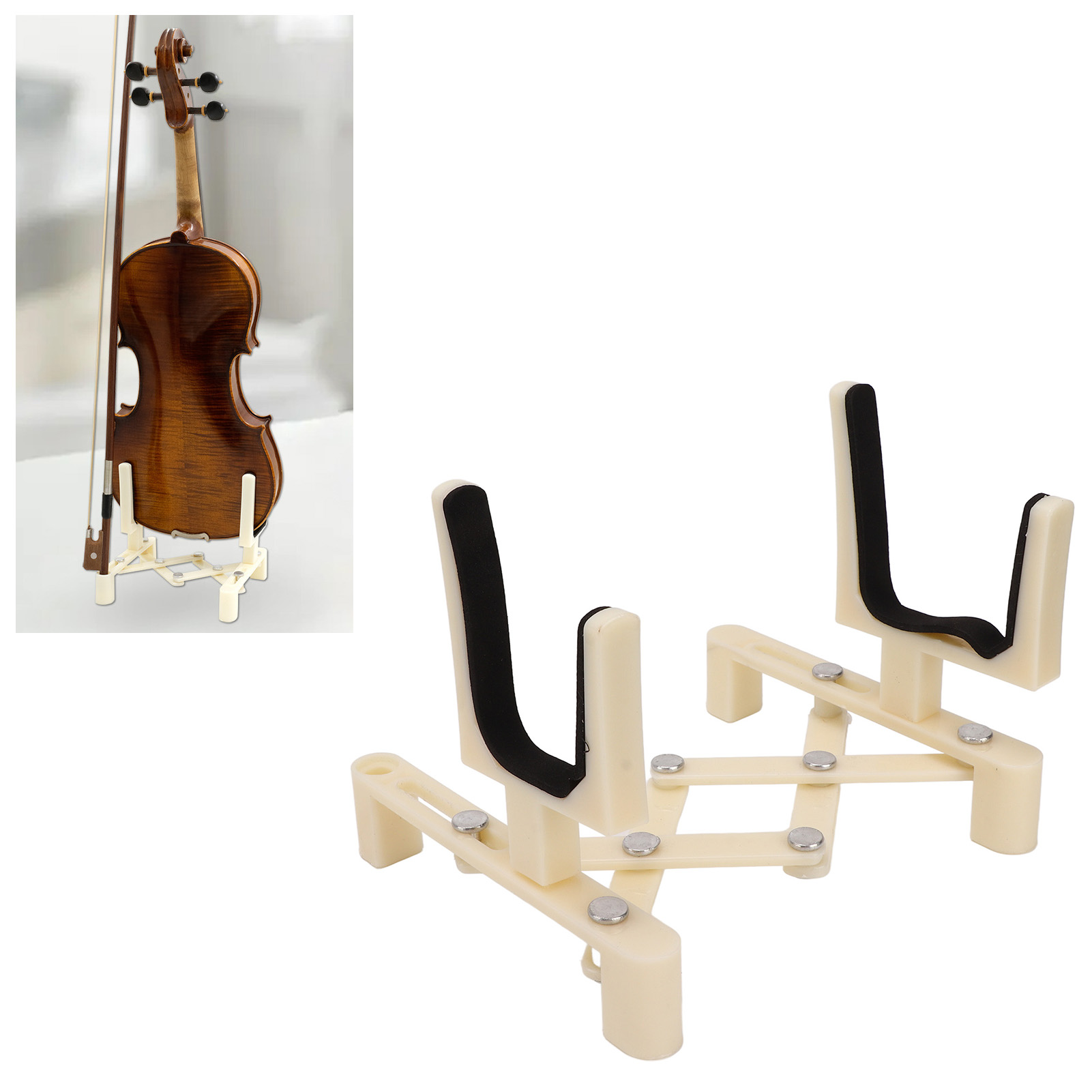 Violin Folding Bracket Leichter Stockschutz Verschleißfester Violin Stand Di FOY - Afbeelding 23 van 28