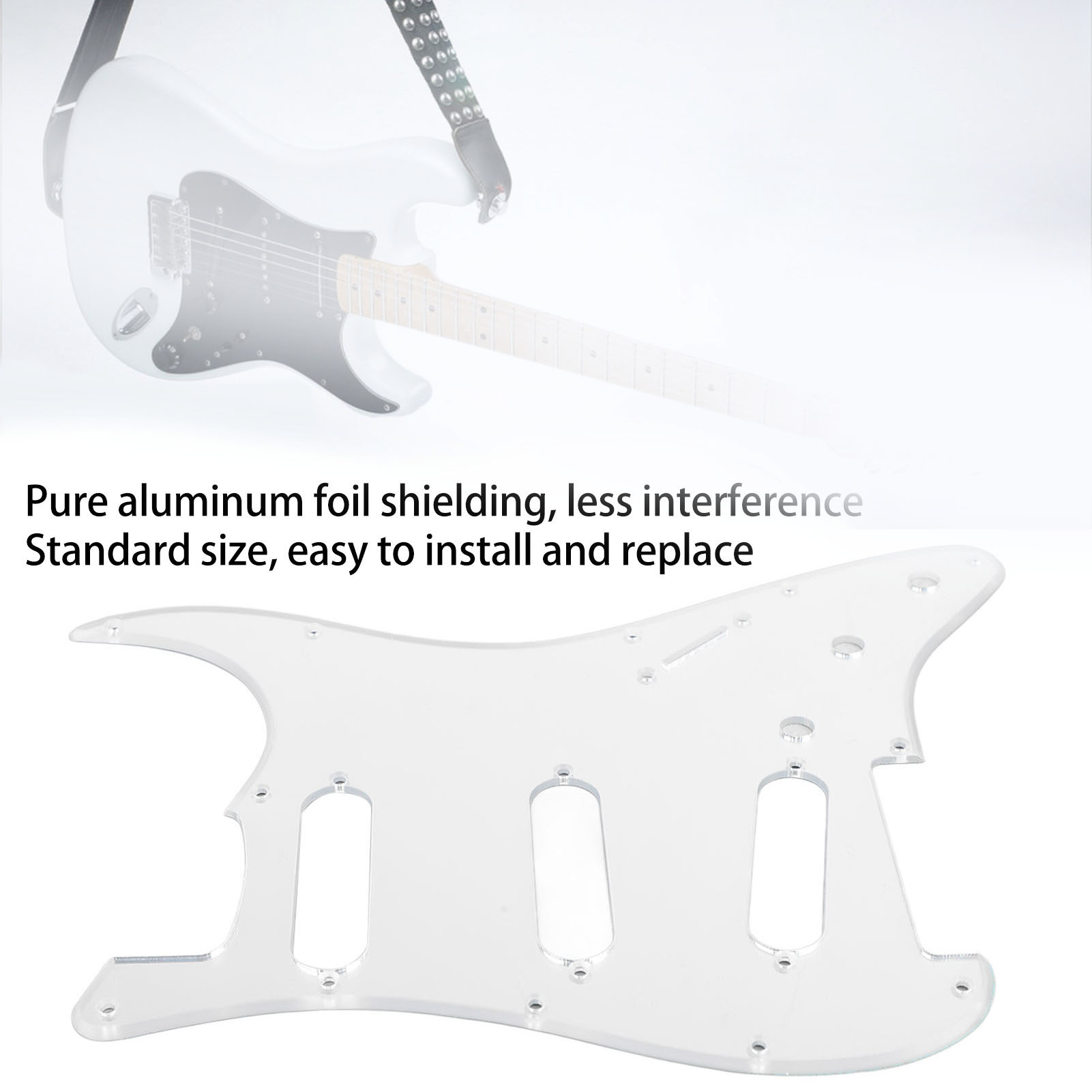 Guitar Pickguard Replacement Aluminum Foil Shielding PVC Scratch Protection WYD - Picture 27 of 46