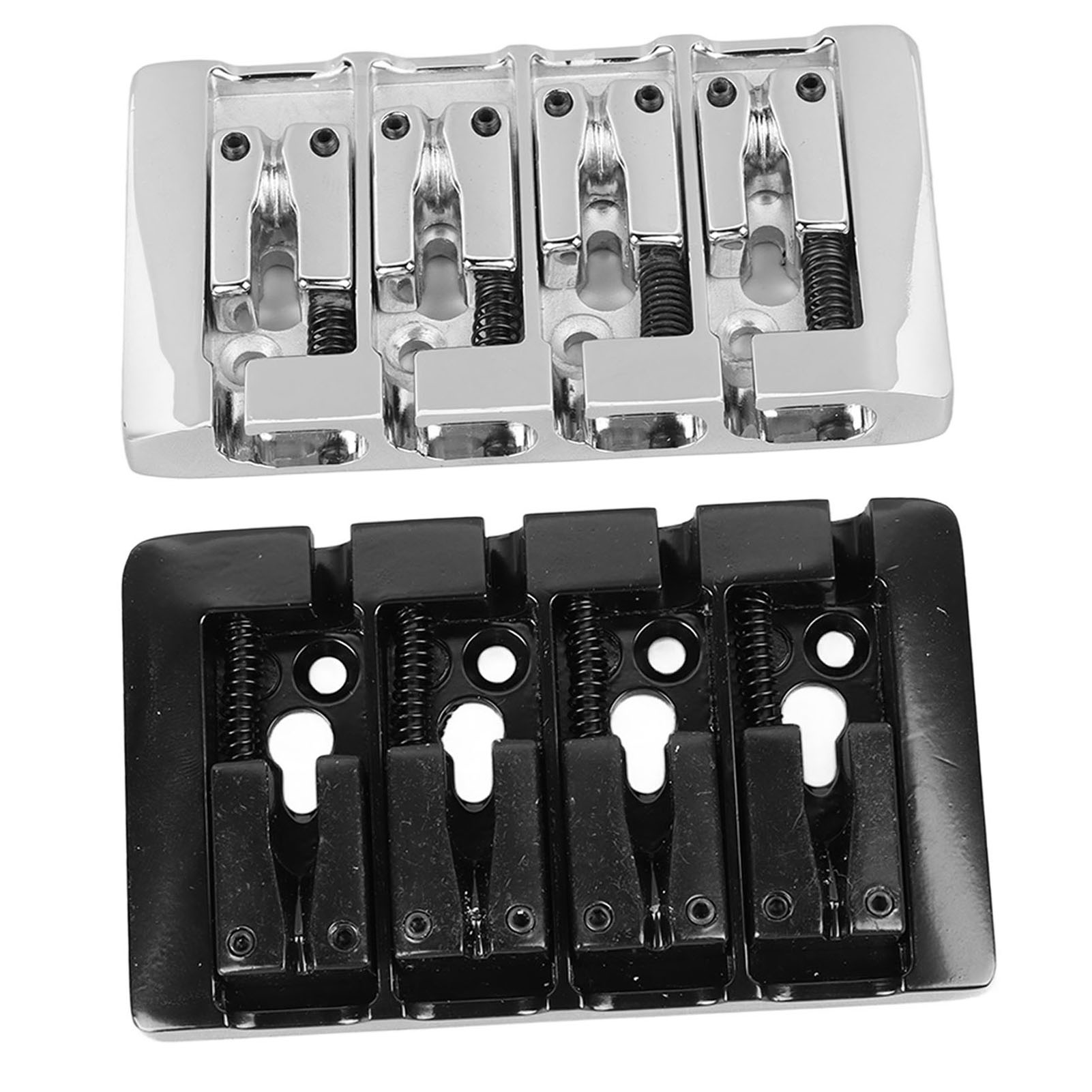 L Shaped Bass Bridge 4 String High Mass Metal Electric Bass Bridge Accessory HR6 - Picture 25 of 30