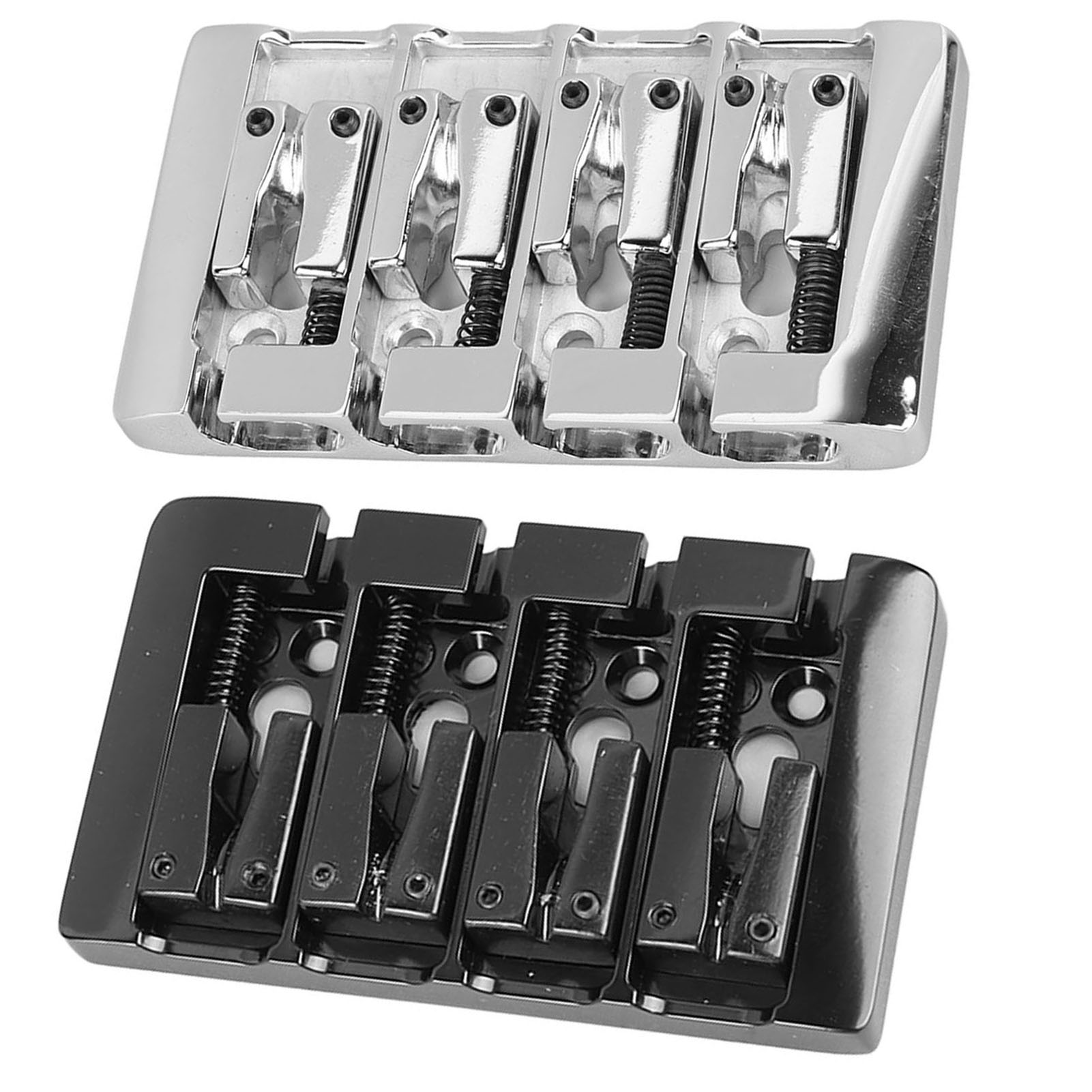 L Shaped Bass Bridge 4 String High Mass Metal Electric Bass Bridge Accessory HR6 - Picture 29 of 30
