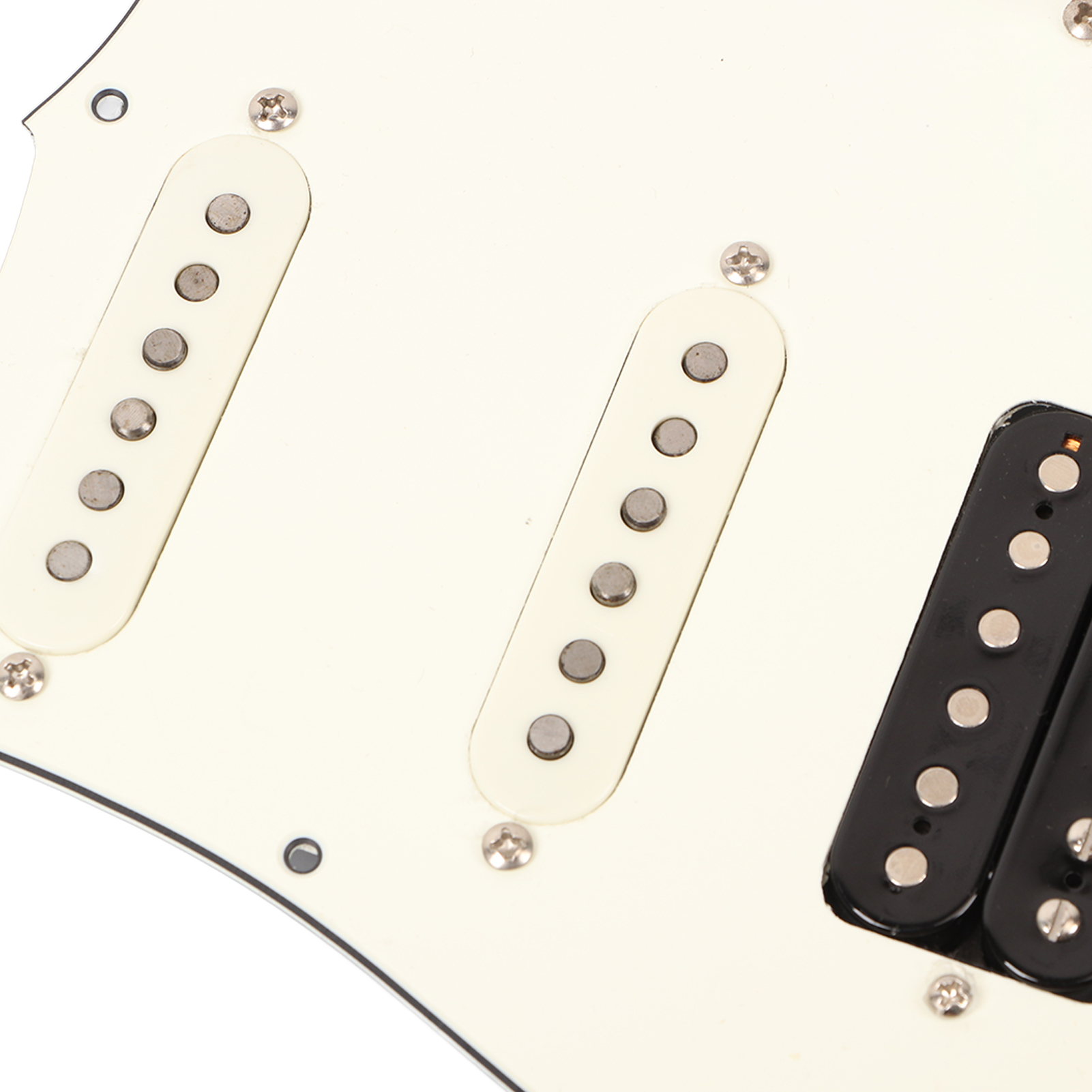 E-Gitarre Pickguard White Loaded Guitar Pickguard Scratch Plate For Practice CHP