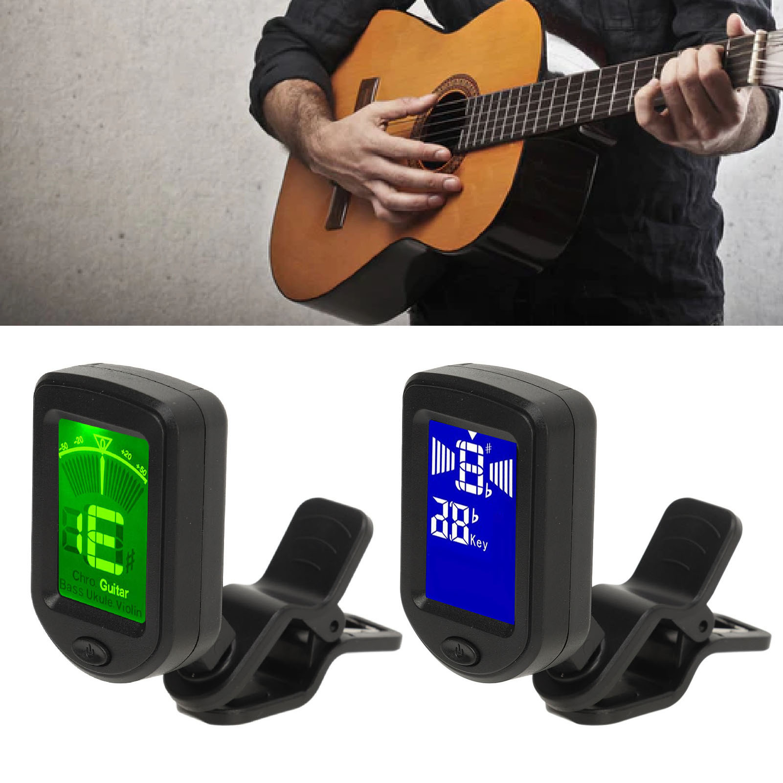 Digital Electronic Tuner Multifunctional High Accuracy Clip On String Instru DGD