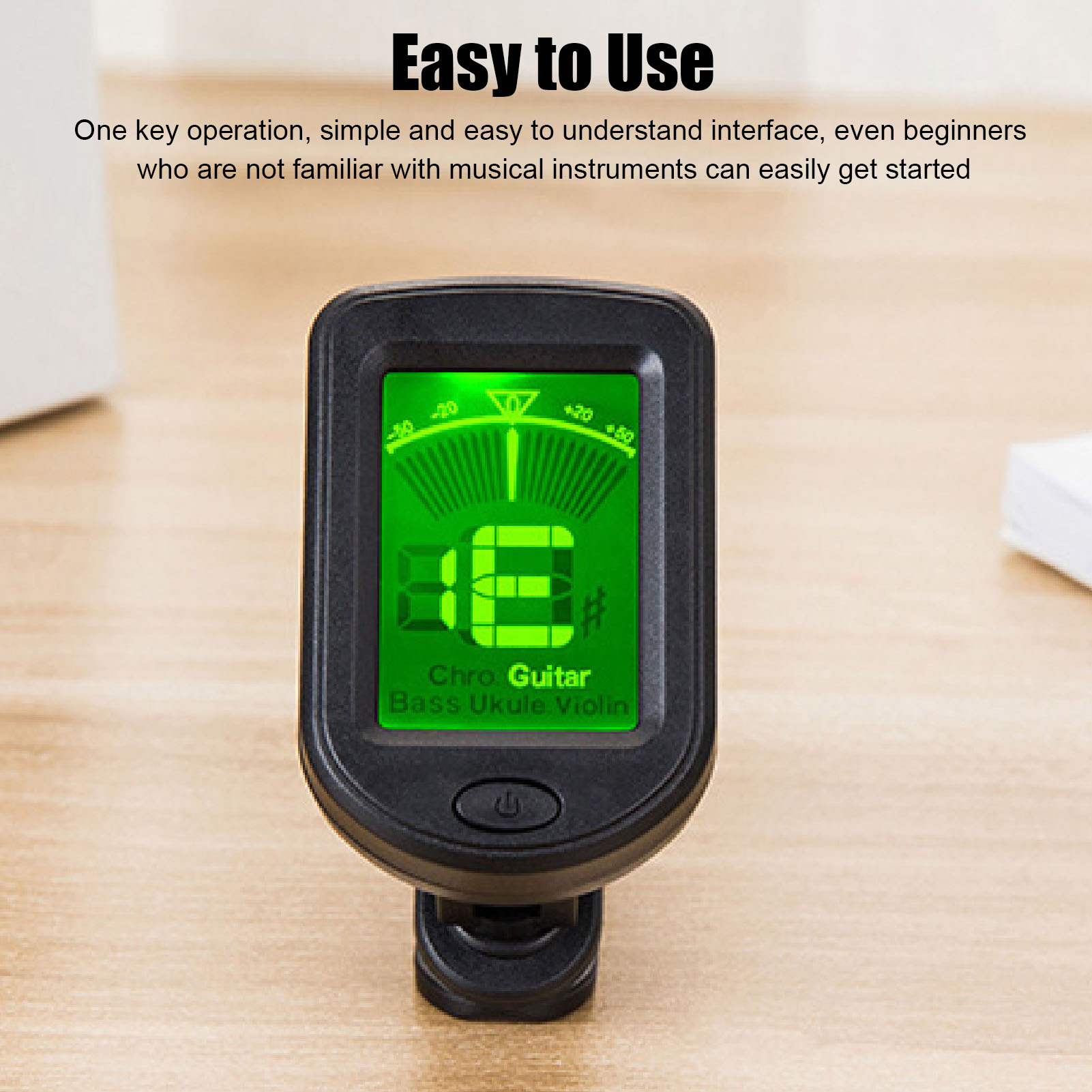 Digital Electronic Tuner Multifunctional High Accuracy Clip On String Instru EUJ