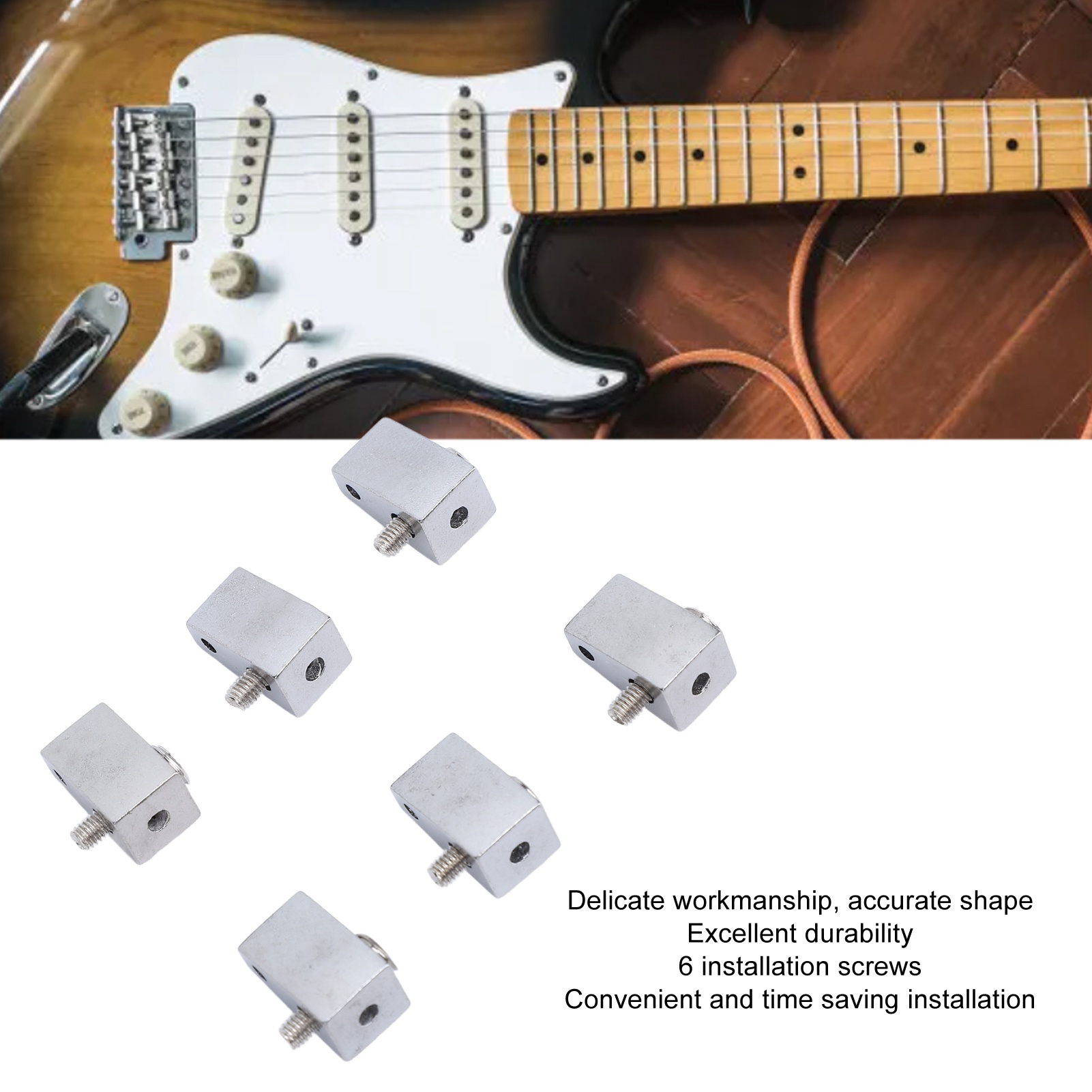 6Pcs Guitar String Locking Nut Split Type Bridge Lock Headless Electric Guit WYD - Picture 28 of 28