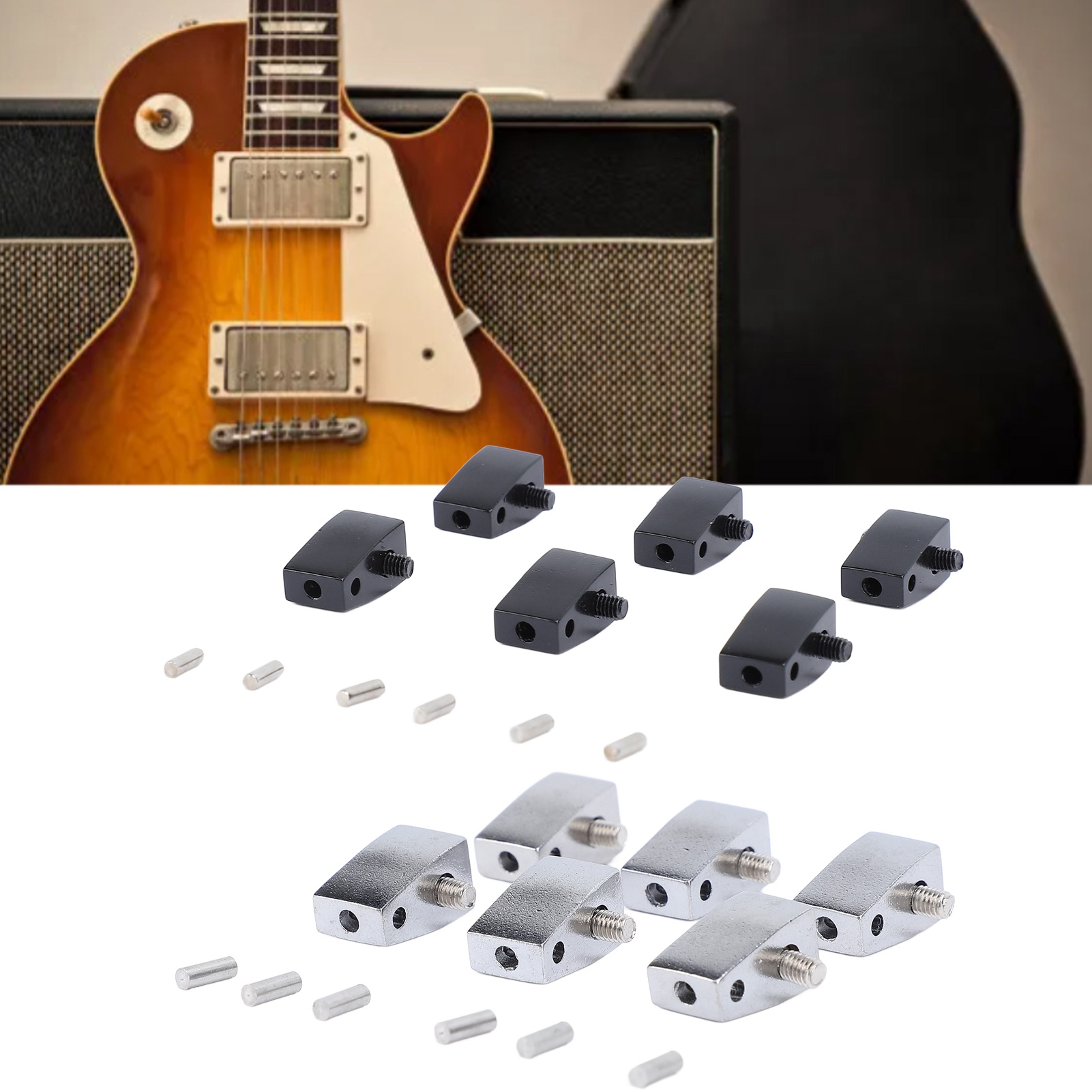 6Pcs Guitar String Locking Nut Split Type Bridge Lock Headless Electric Guit HR6 - Picture 24 of 28