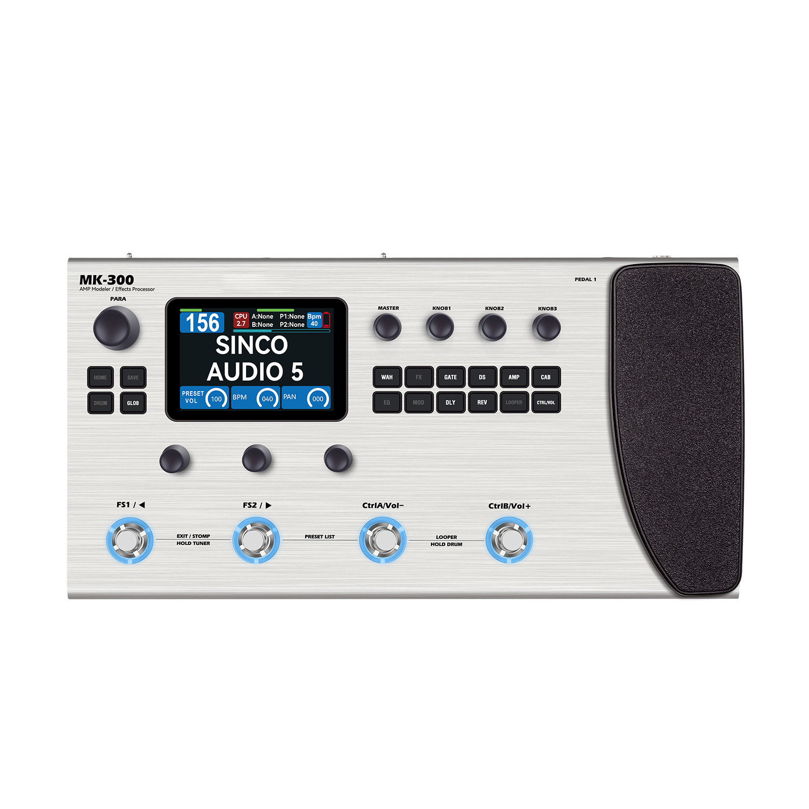 M-VAVE MK-300 Guitar Bass AMP Modeler & Effects Processor W/ 320+