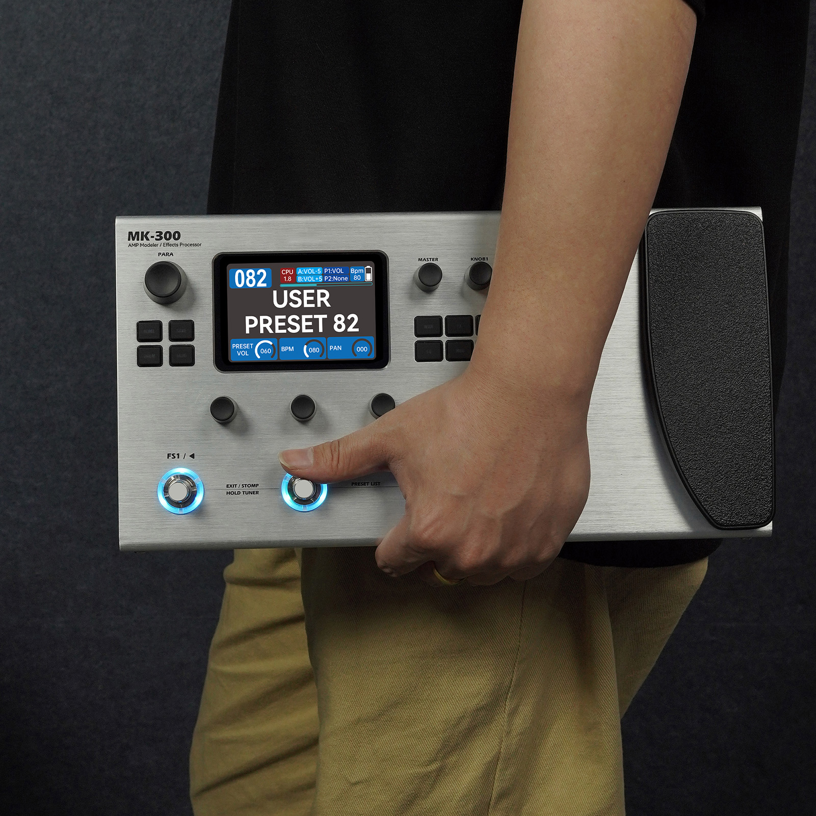 M-VAVE MK-300 Guitar Bass AMP Modeler & Effects Processor W/ 320+