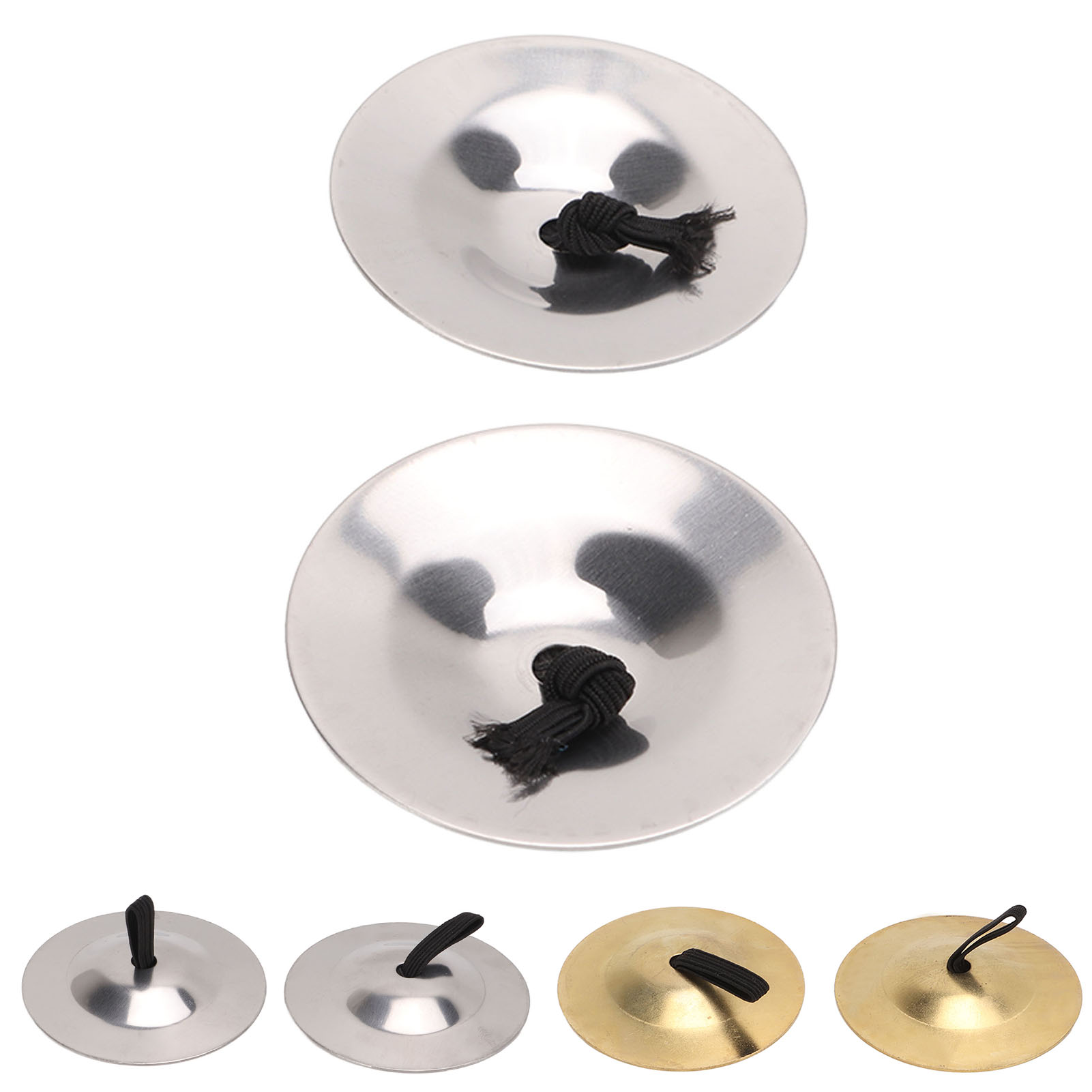 2Pcs Finger Cymbals Pure Copper Wear Resistant Easy Grip Finger Bell For Dan HR6 - Picture 28 of 28