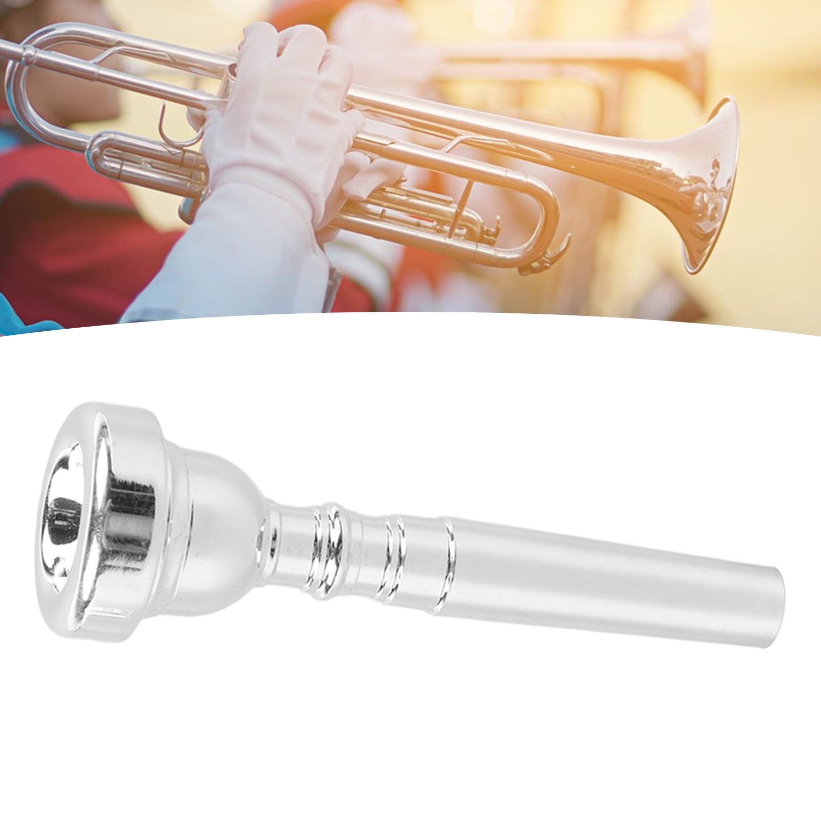 Trumpet Mouthpiece Metal Wind Musical Instrument Replacement Parts  Accessories