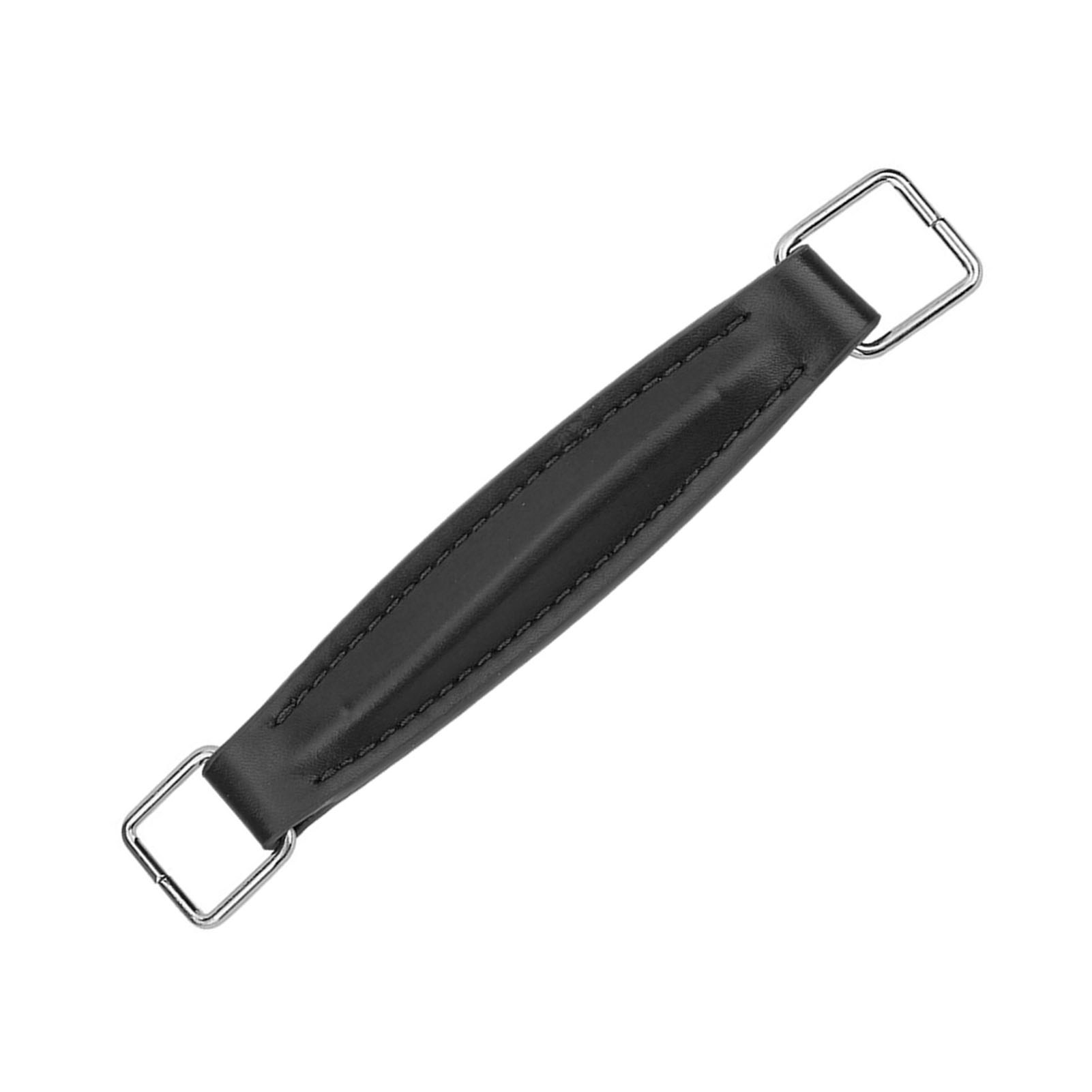 Manico Amplificatore Chitarra Pelle PU Ricambio Cinghia Manico con Viti di Montaggio - Foto 10 di 15