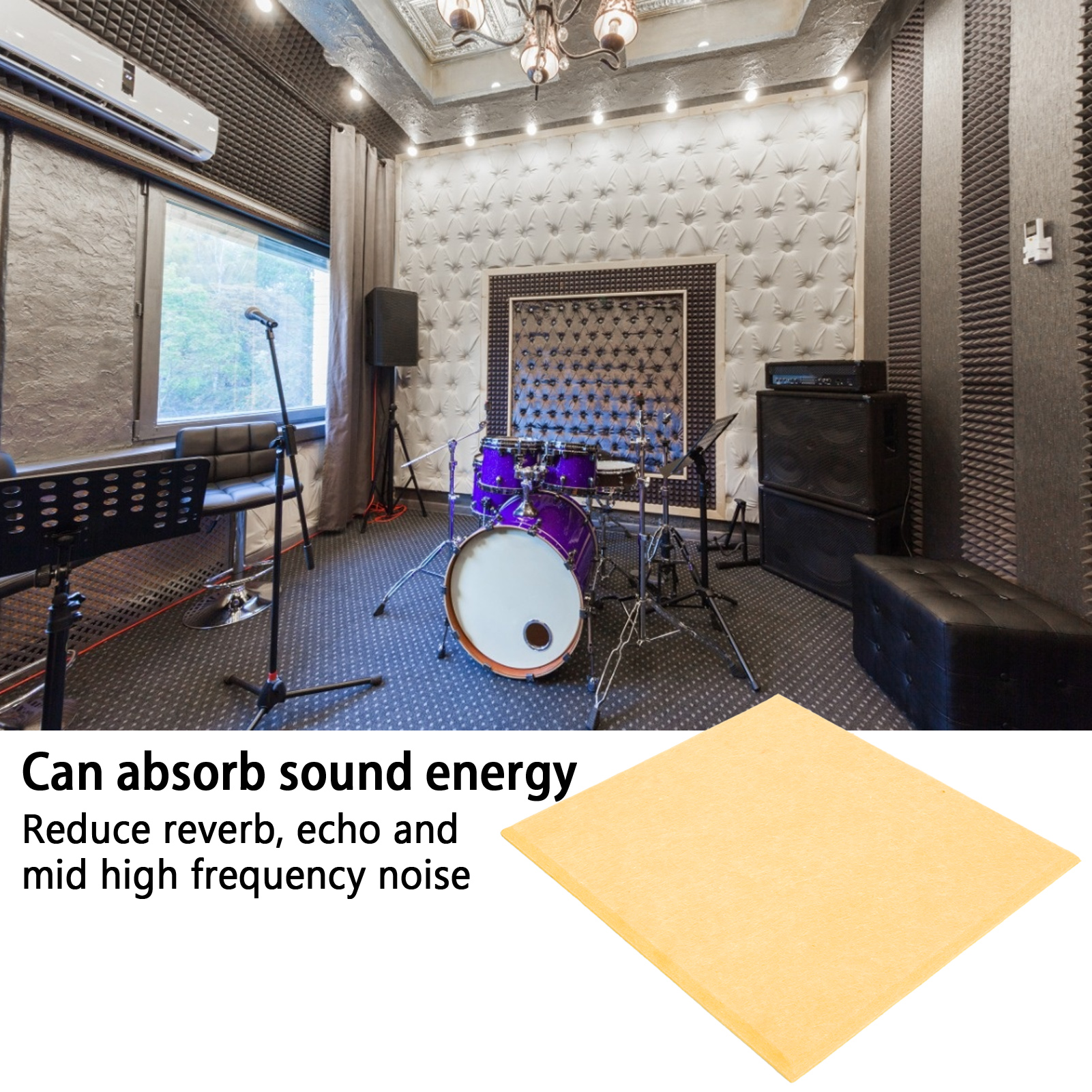 6Pcs Sound Proof Padding Panels for Wall Reduce Noise for Gaming Room Booth - Picture 18 of 39