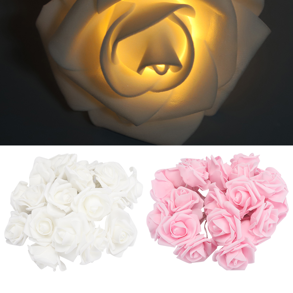 3 Meter 20LED USB Artificial Flower String Lights Rose Fairy Lights For Vale HG5 - Picture 13 of 15