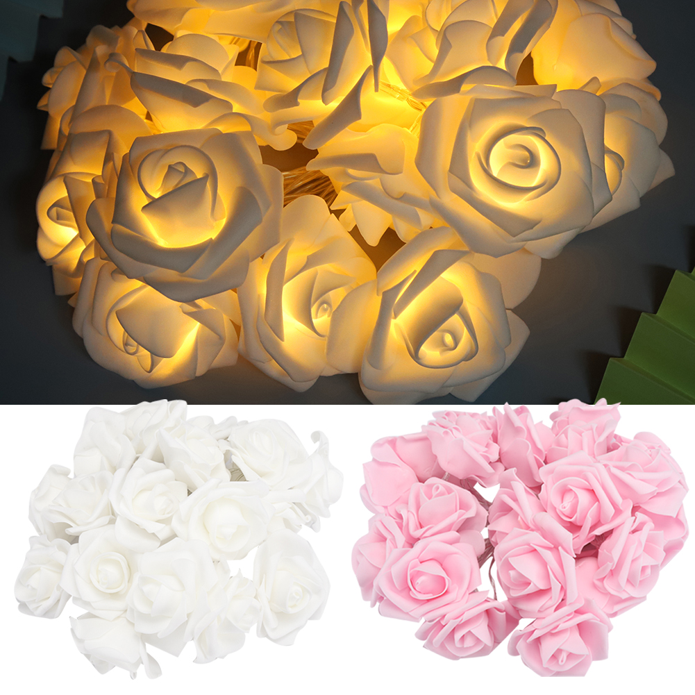 3 Meter 20LED USB Artificial Flower String Lights Rose Fairy Lights For Vale HG5 - Picture 14 of 15
