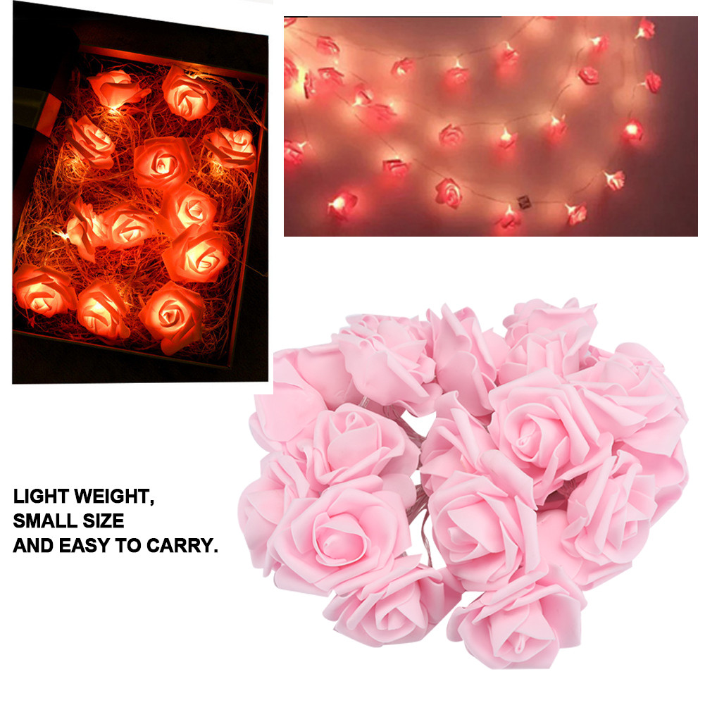 3 Meter 20LED USB Artificial Flower String Lights Rose Fairy Lights For Vale HG5 - Picture 12 of 15