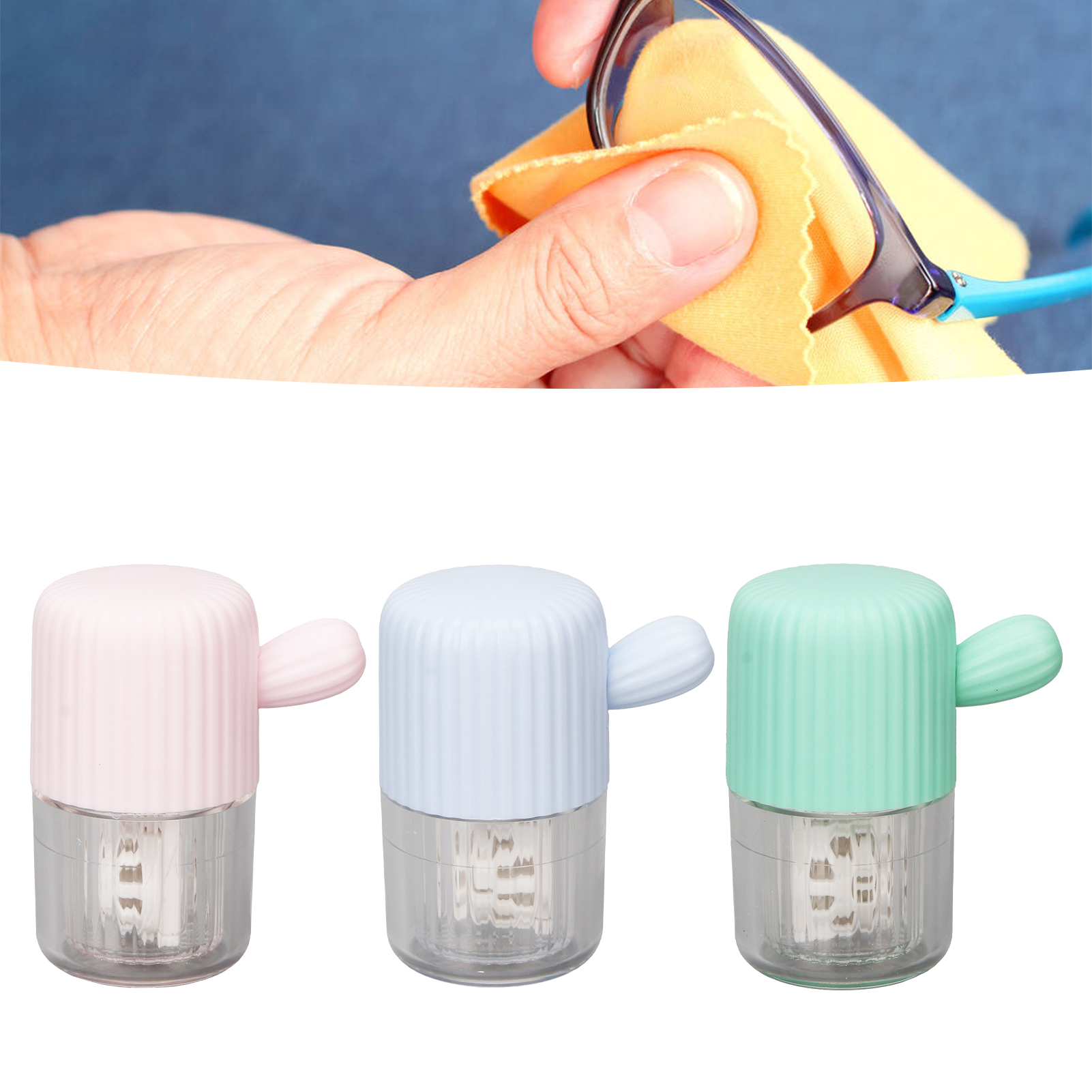 Contact Lens Cleaner Box Portable Manual Washing Mini Contact Lens Cleaning HR6 - Picture 27 of 28