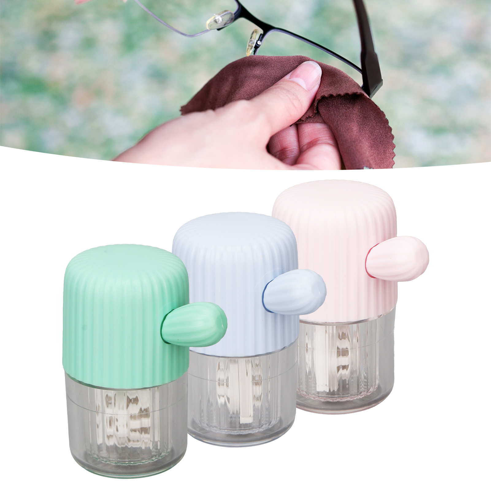 Contact Lens Cleaner Box Portable Manual Washing Mini Contact Lens Cleaning HR6 - Picture 24 of 28