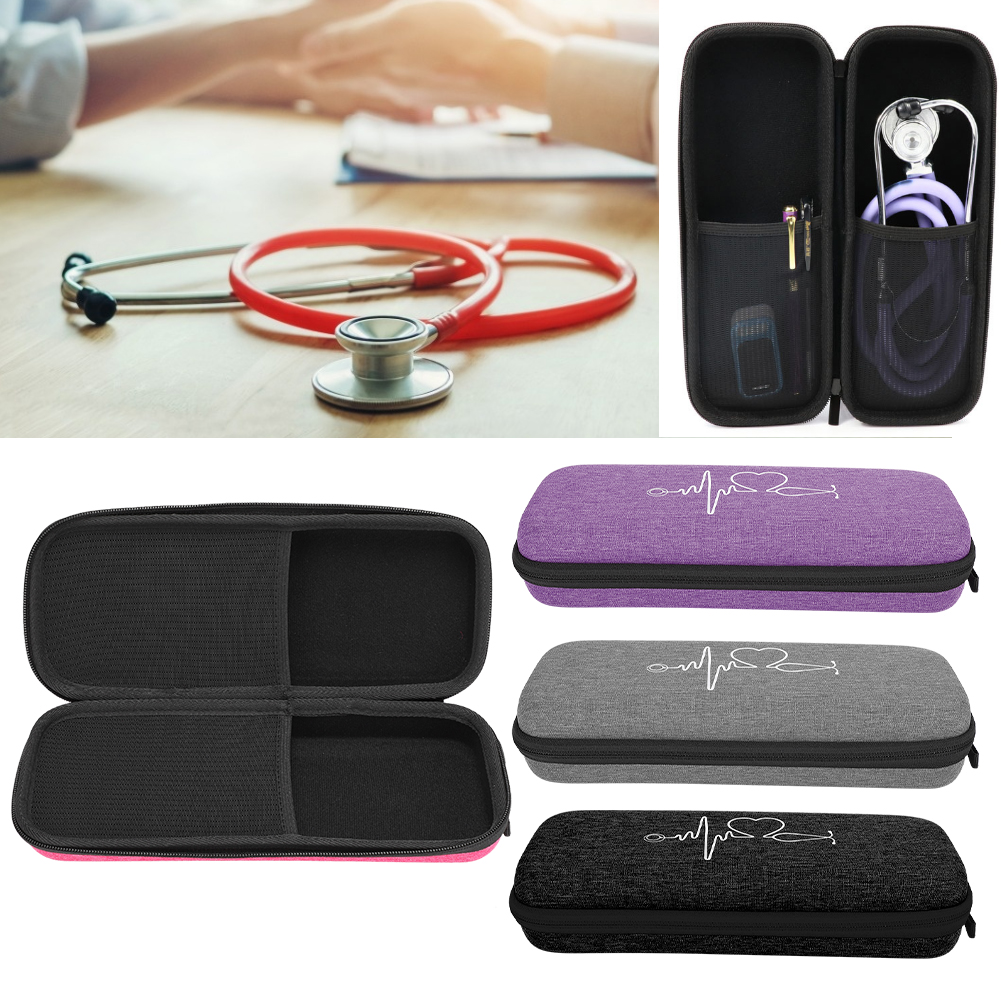 Simple Shockproof Stethoscope Storage Bag EVA Portable Stethoscope Organizer OMO - Picture 15 of 16